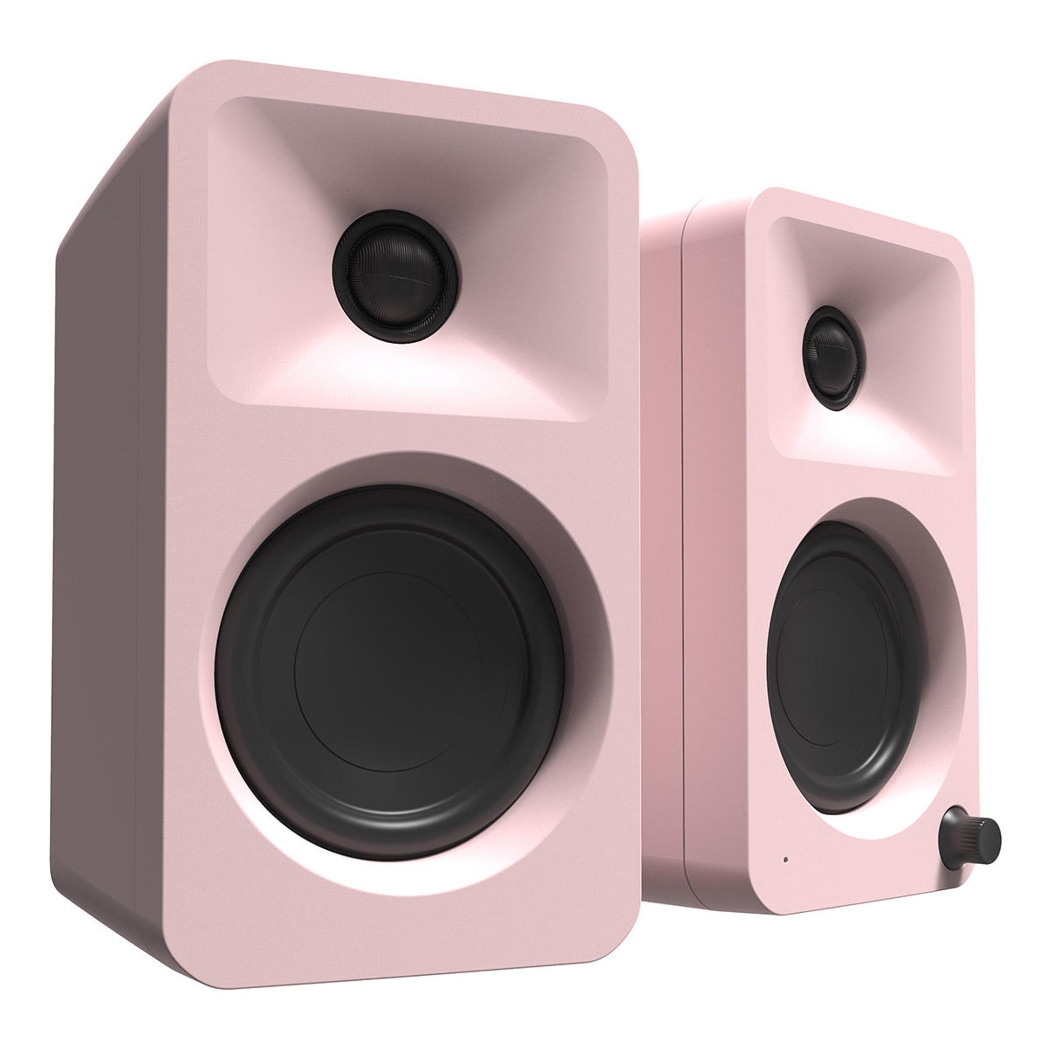Kanto ORA Powered Reference Desktop Speakers with Bluetooth (Pink) - Image 1