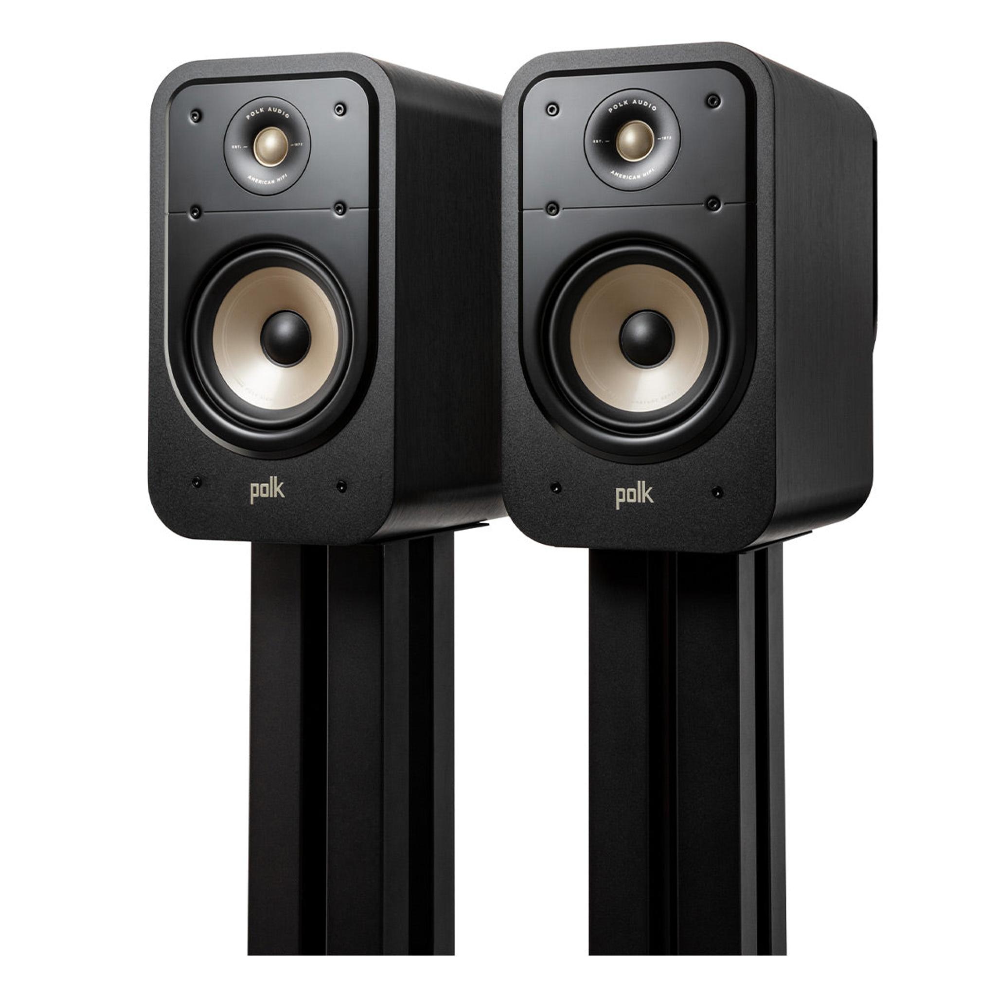 Polk Audio Signature Elite ES20 Bookshelf Speakers - Pair (Black) thumbnail 4