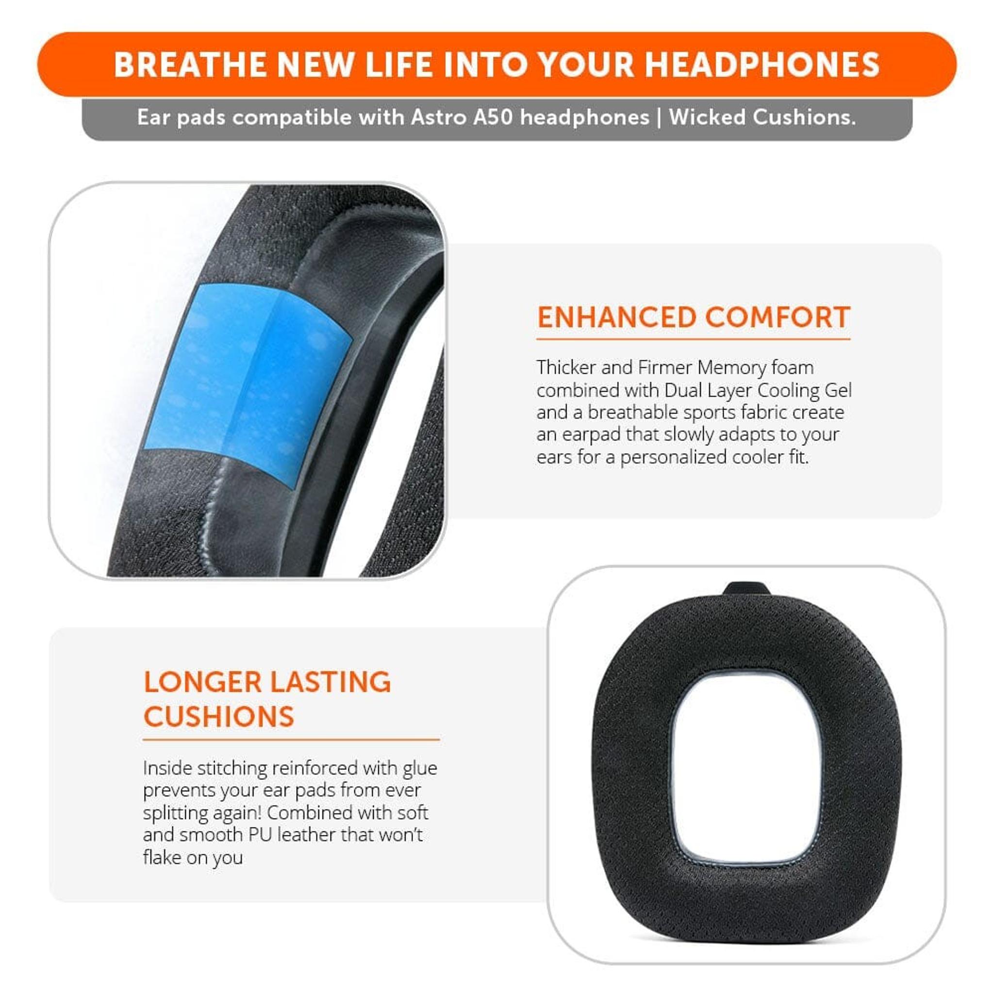 Astro A50 Gen 4, Gen 5 and A50X Earpads - WC FreeZe Cooling Gel thumbnail 4