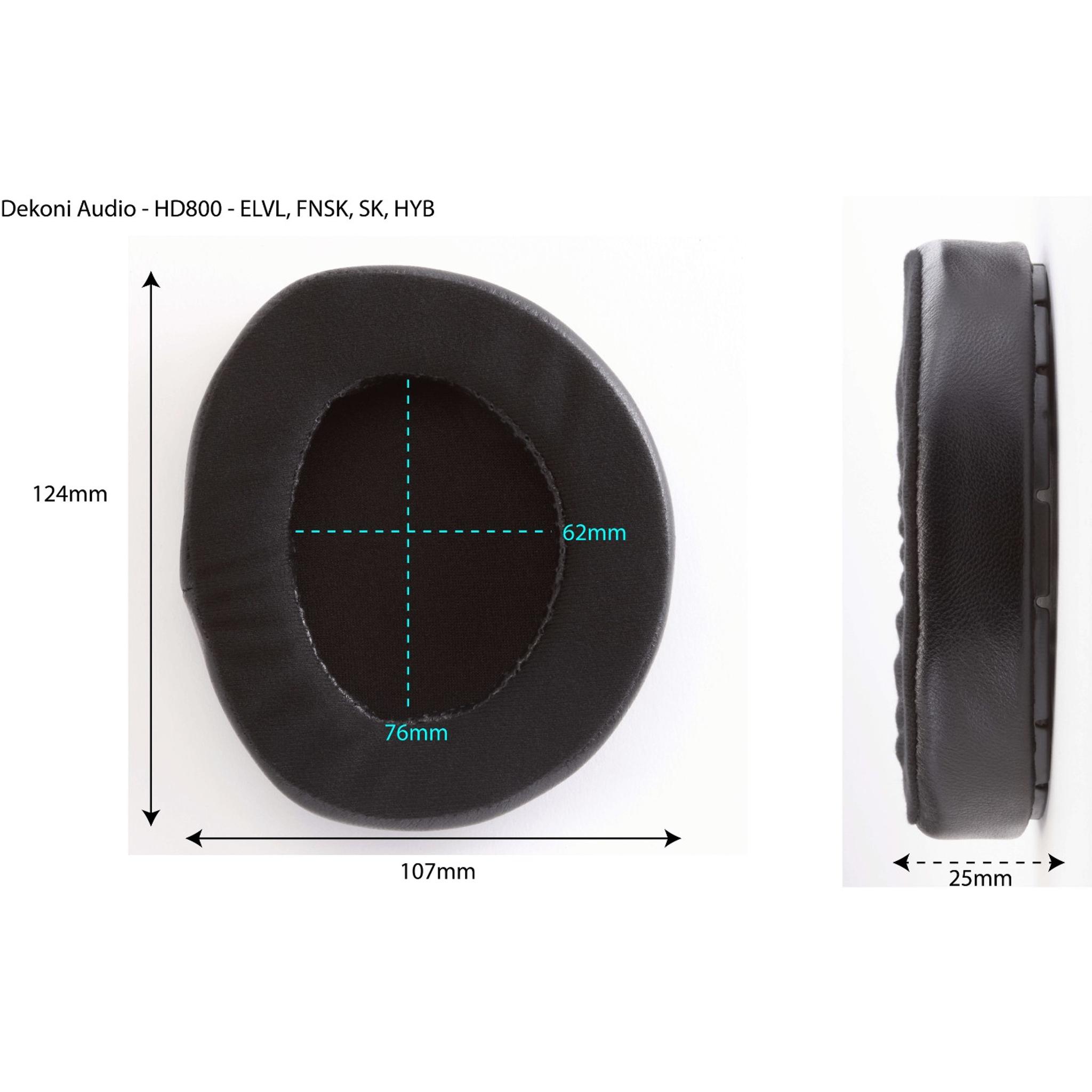 Dekoni Audio EPZ-HD800-ELVL Replacement Ear Pads for Sennheiser HD800 and HD800S Elite Velour thumbnail 8