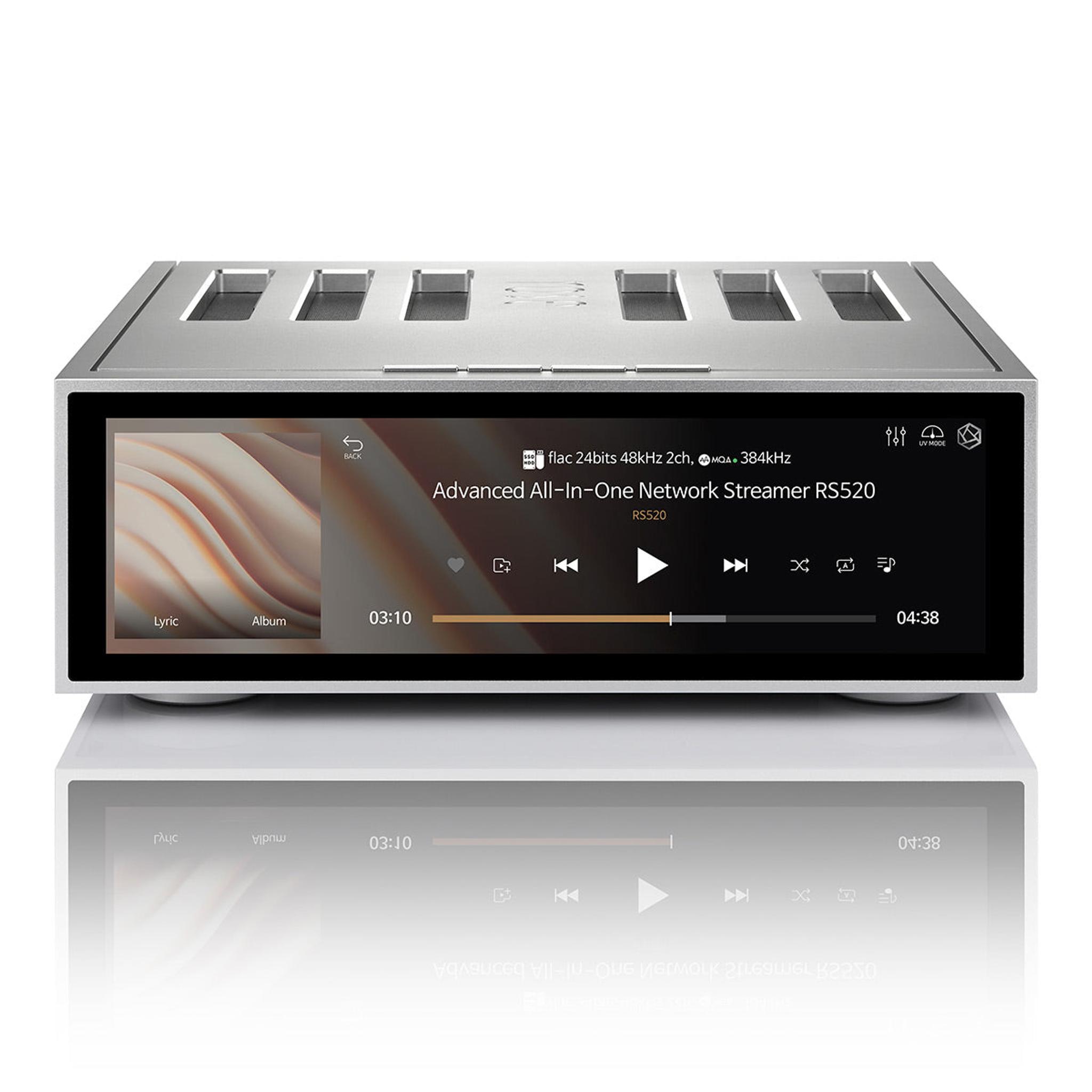 HiFi Rose RS520 Wireless Network Streamer & Integrated Amplifier with Built-In ESS Sabre DAC (Silver) with RSA780 Reference CD Drive and Ripper thumbnail 5