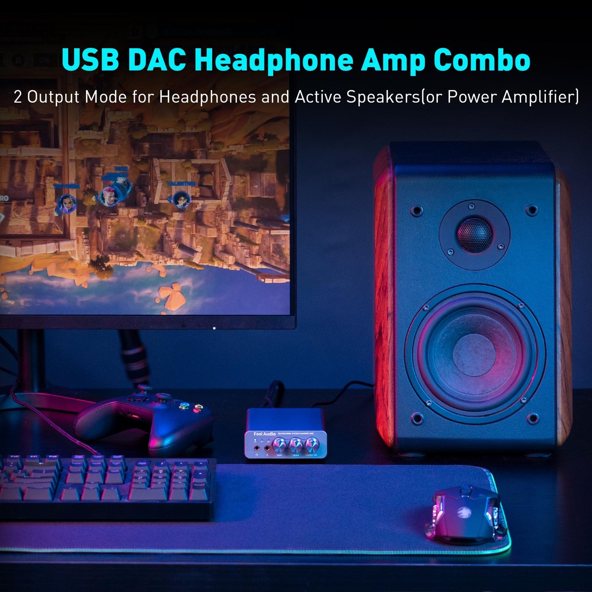 Fosi Audio K5 Pro Gaming DAC/ Headphone Amplifier thumbnail 9