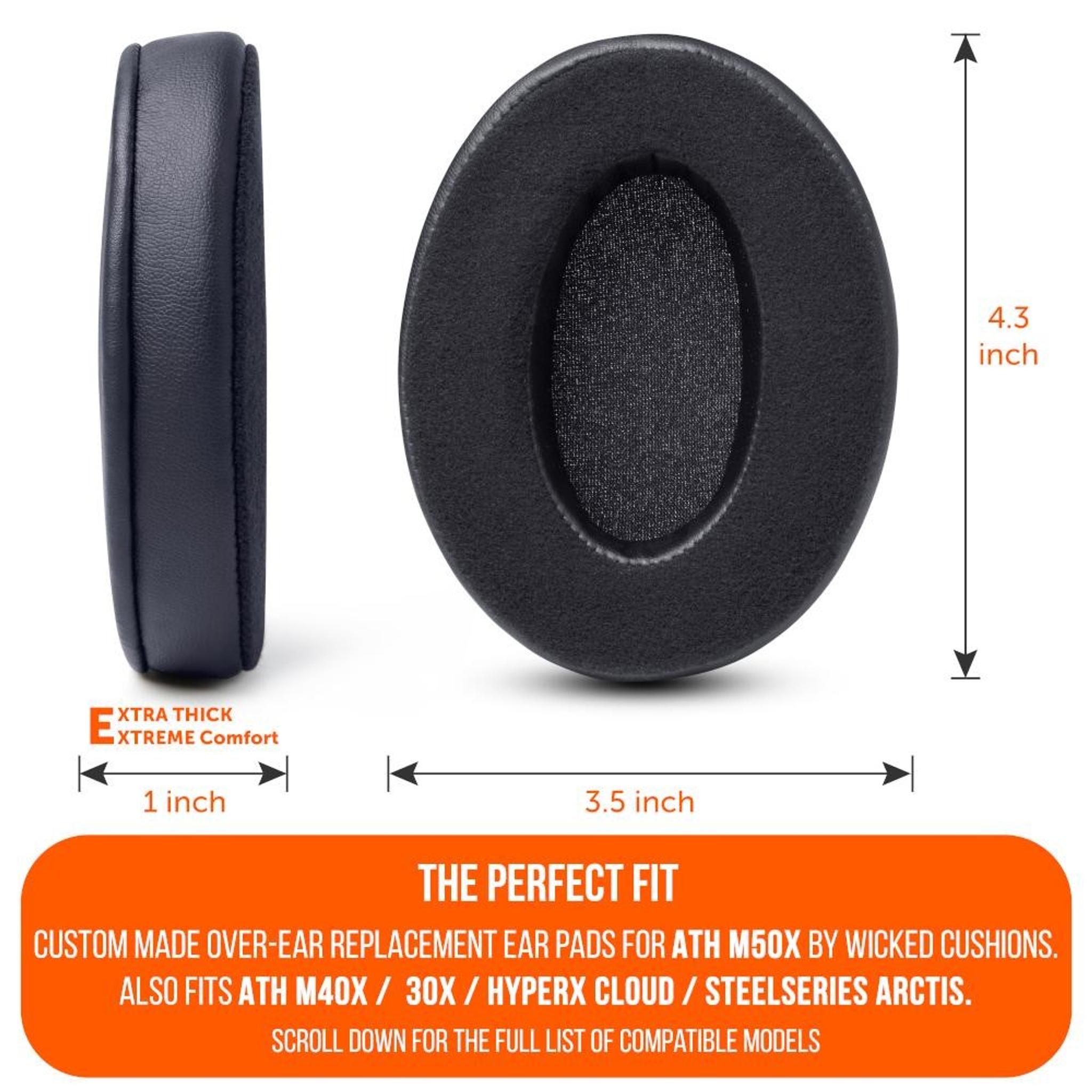 ATH M50X Earpads - Velour Hybrid thumbnail 5