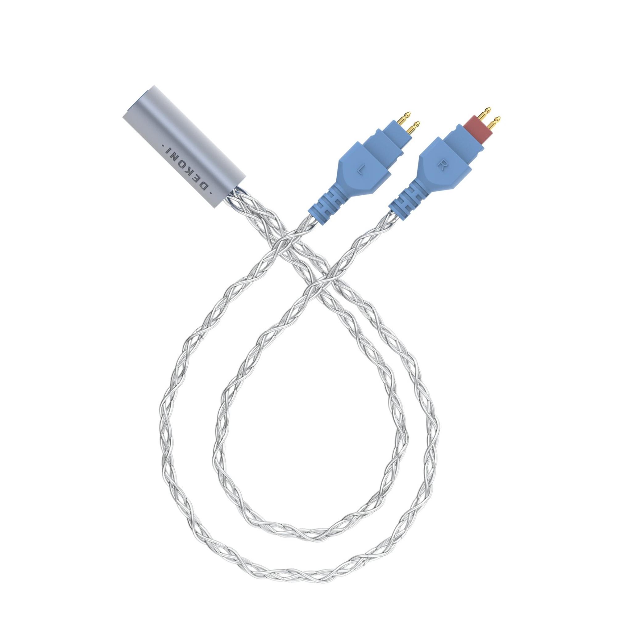 Dekoni Audio Ensemble 4-Pin XLR 64" Braided Cable Cable with HD600 Headphone Connectors thumbnail 3