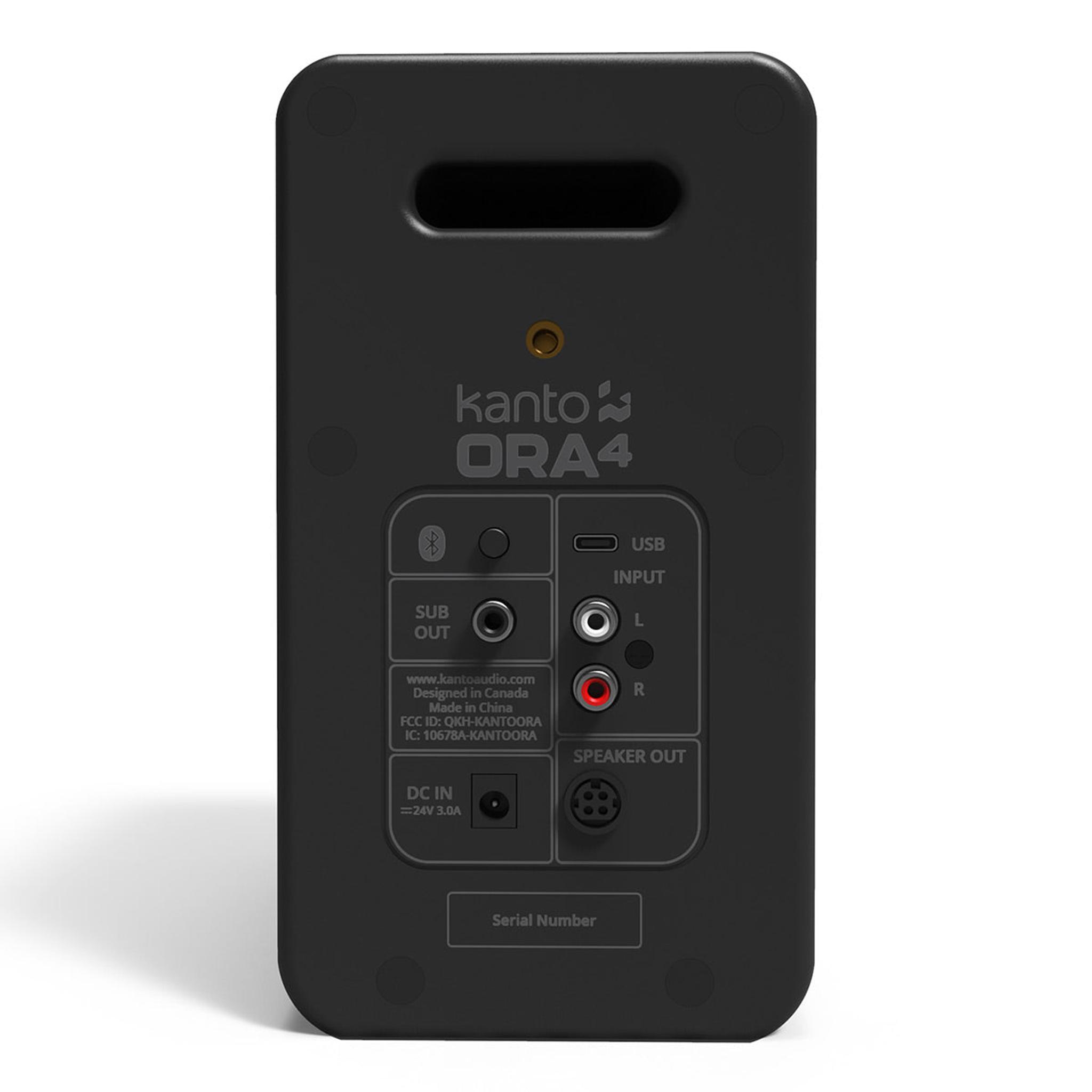 Kanto ORA4 Powered Bluetooth Desktop Speakers - Pair (Matte Black) thumbnail 6