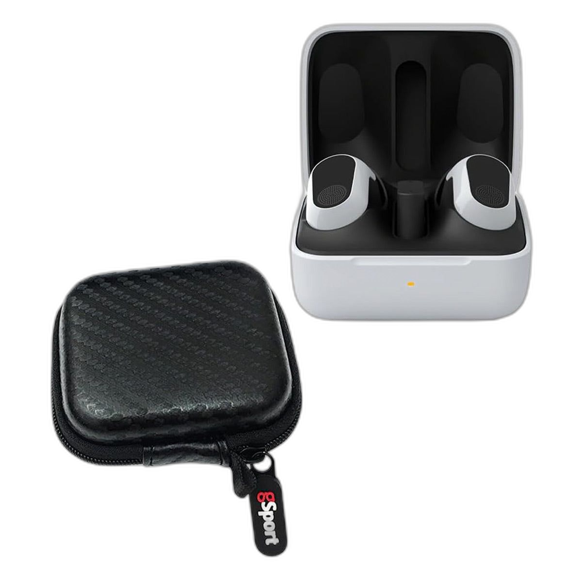 Sony WF-G700N INZONE Buds Truly Wireless Noise Cancelling Earbud Bundle with gSport Case (White)