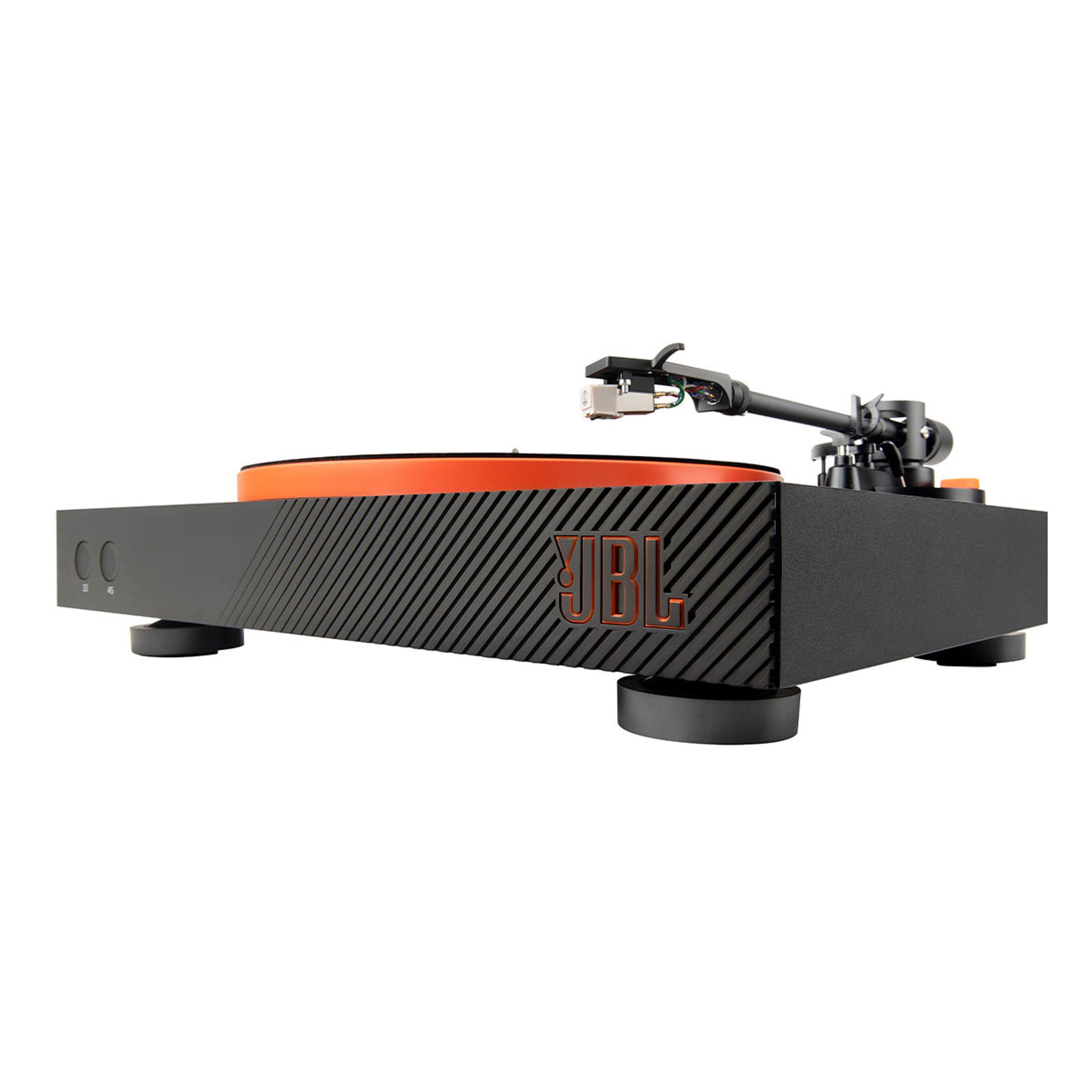 JBL Spinner BT Semi-Automatic Belt-Drive Turntable with Bluetooth 5.3 and Installed Audio Technica Cartridge (Black & Orange) thumbnail 12