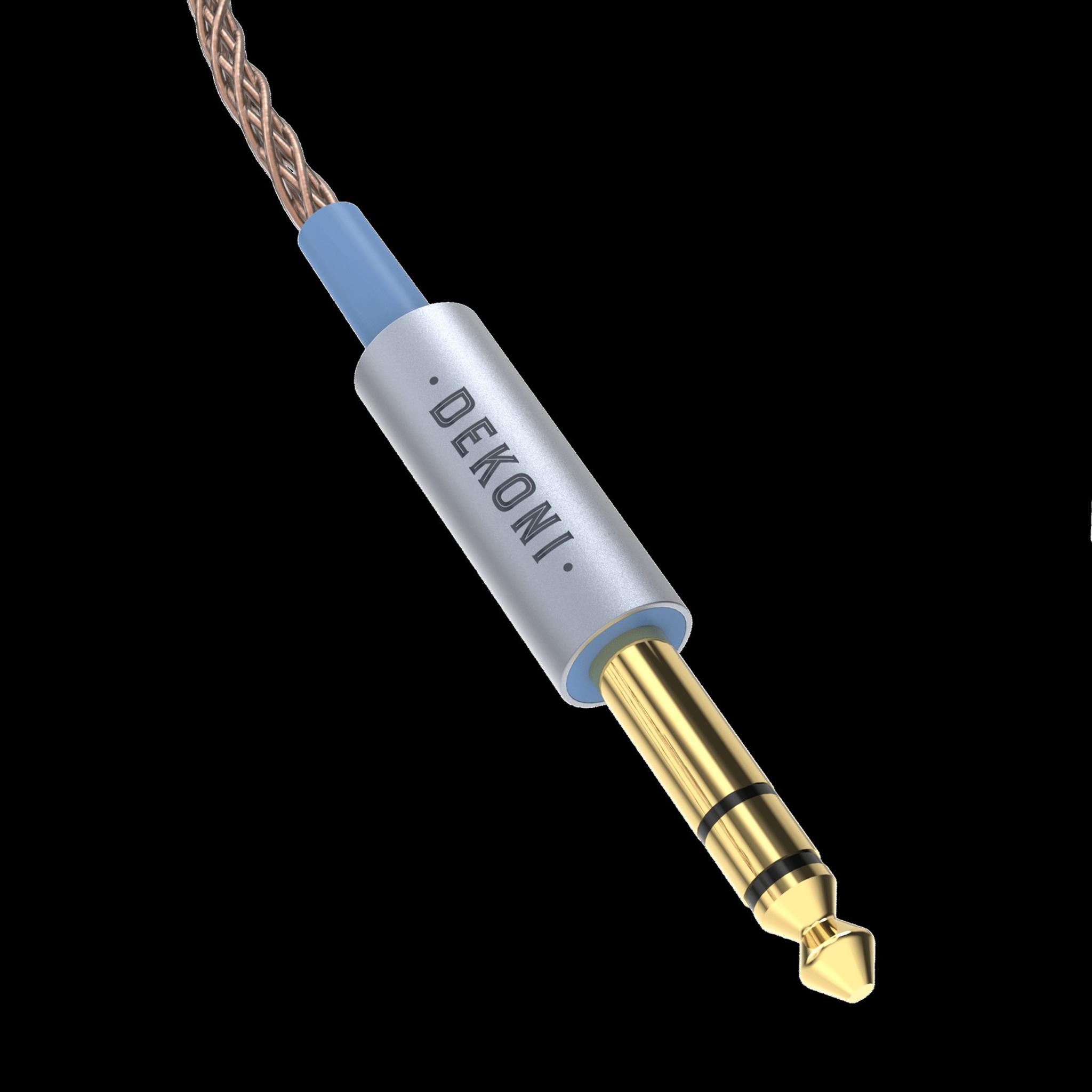 Dekoni Audio Ensemble Presplit PCUHD Twisted Cable with 6.35mm Unbalanced Connector (52") thumbnail 3