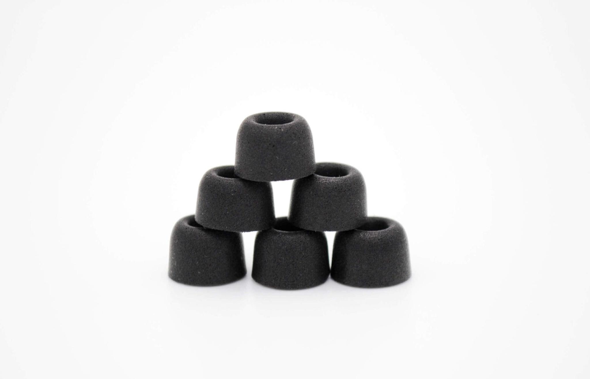 Premium Memory Foam Isolation Earphone Tips Black - True Wireless thumbnail 4