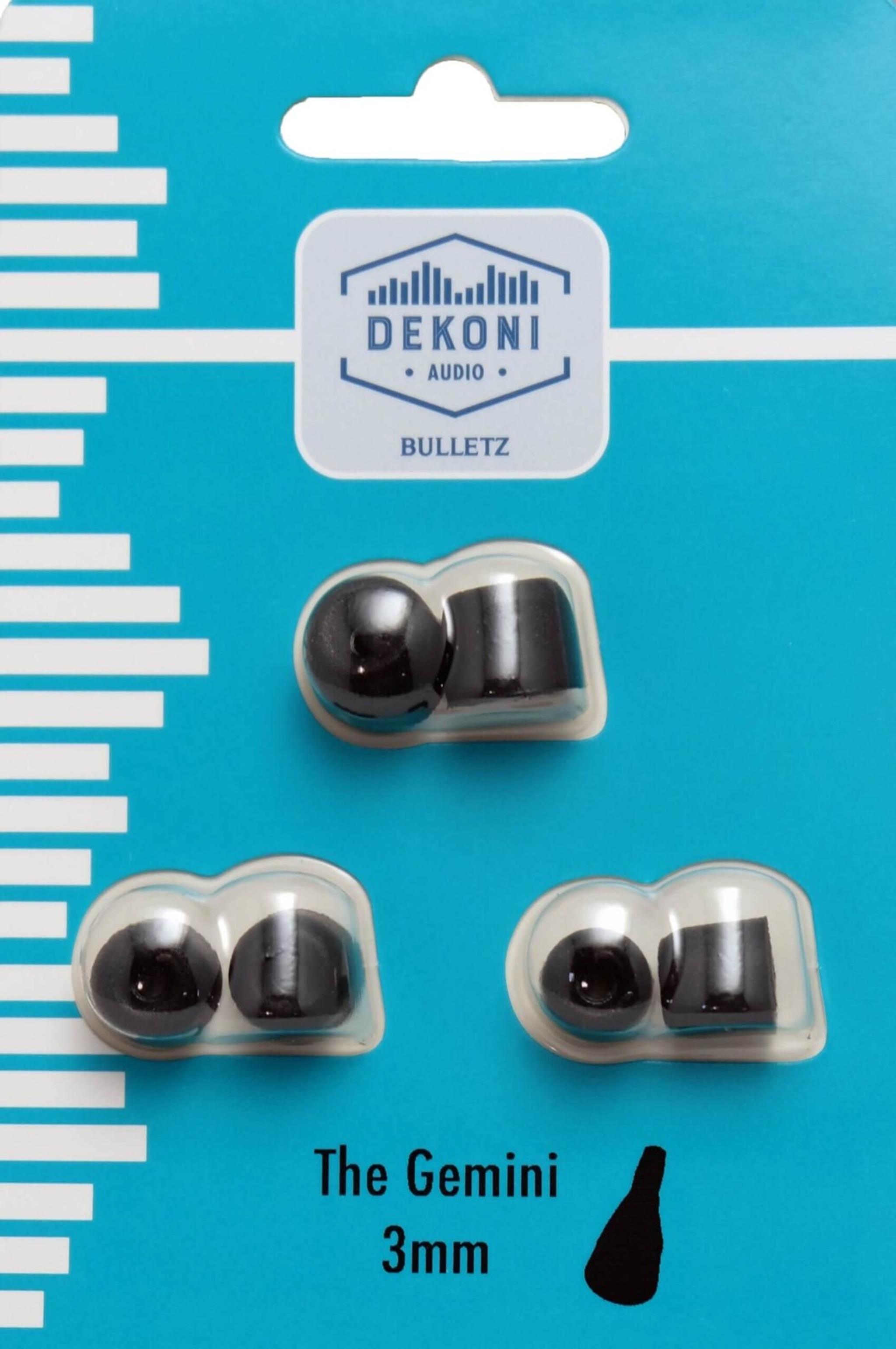 Memory Foam Isolation Earphone Tips Black - Gemini 3mm thumbnail 3