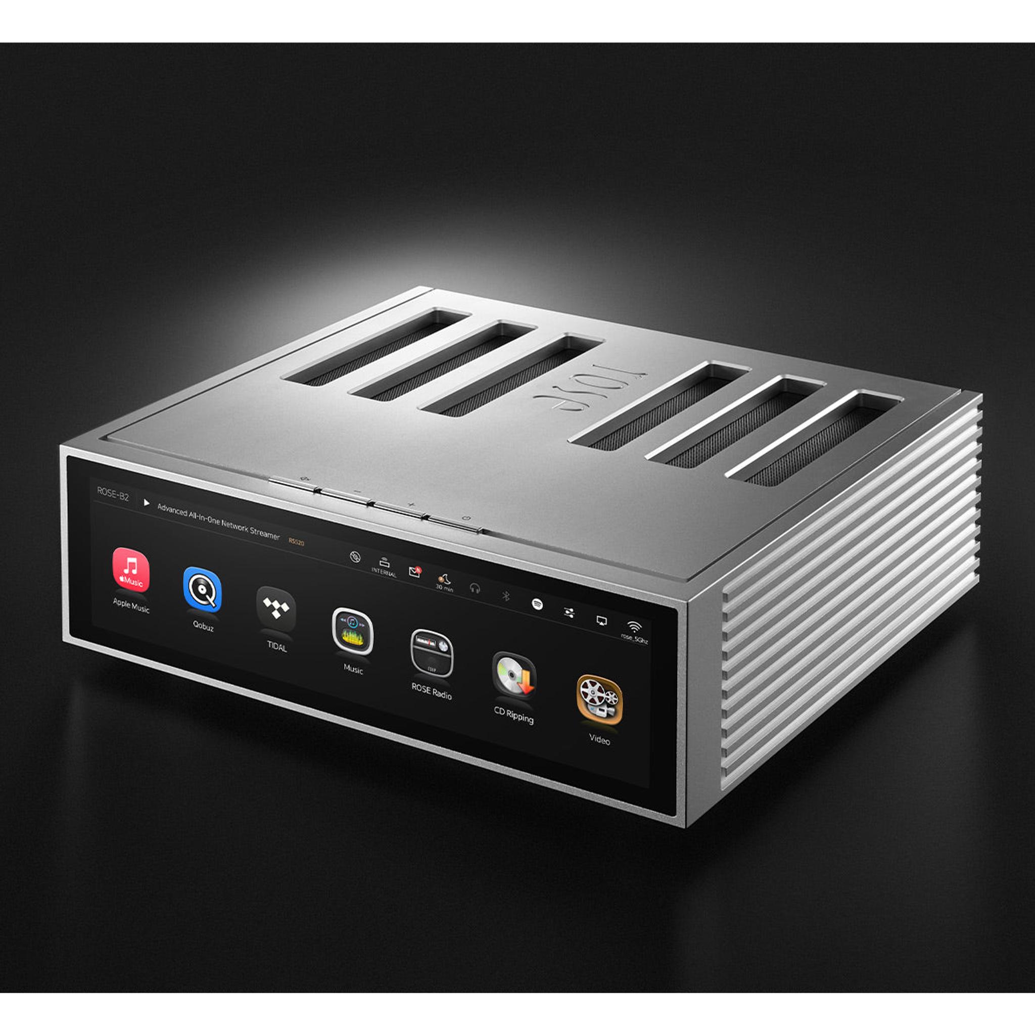 HiFi Rose RS520 Wireless Network Streamer & Integrated Amplifier with Built-In ESS Sabre DAC (Silver) with RSA780 Reference CD Drive and Ripper thumbnail 8