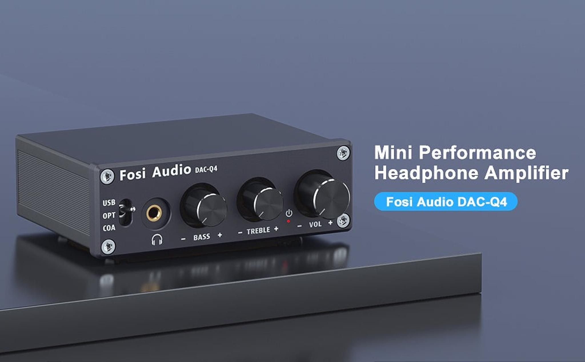 Fosi Audio Q4 Mini Stereo Gaming DAC & Headphone Amplifier Audio thumbnail 8