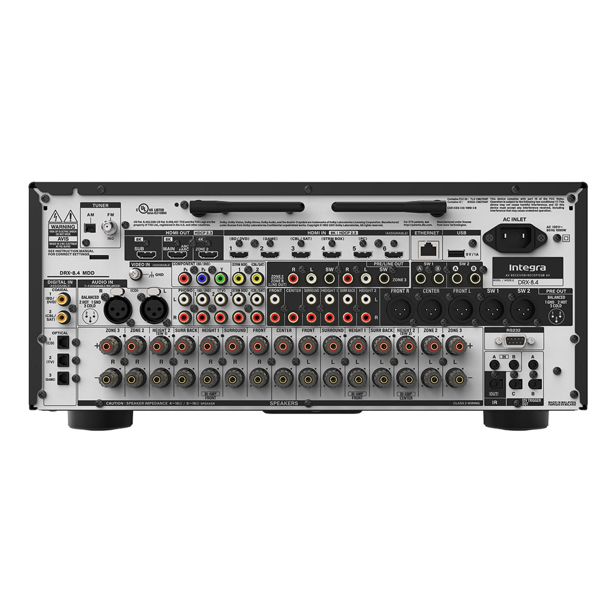 Integra DRX-8.4 11.4 Channel Network Home Theater A/V Receiver with Dolby Atmos thumbnail 5