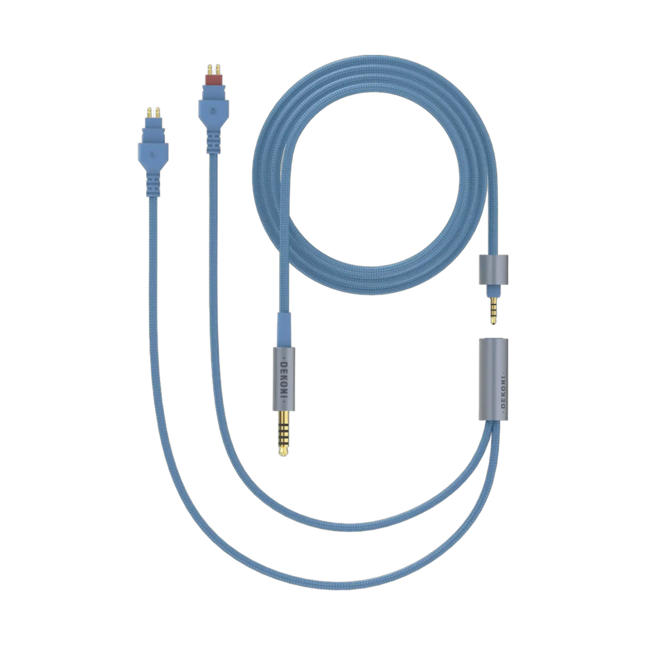 Dekoni Audio Ensemble 4.4mm 64" Nylon Wrapped Cable with HD600 Headphone Connectors
