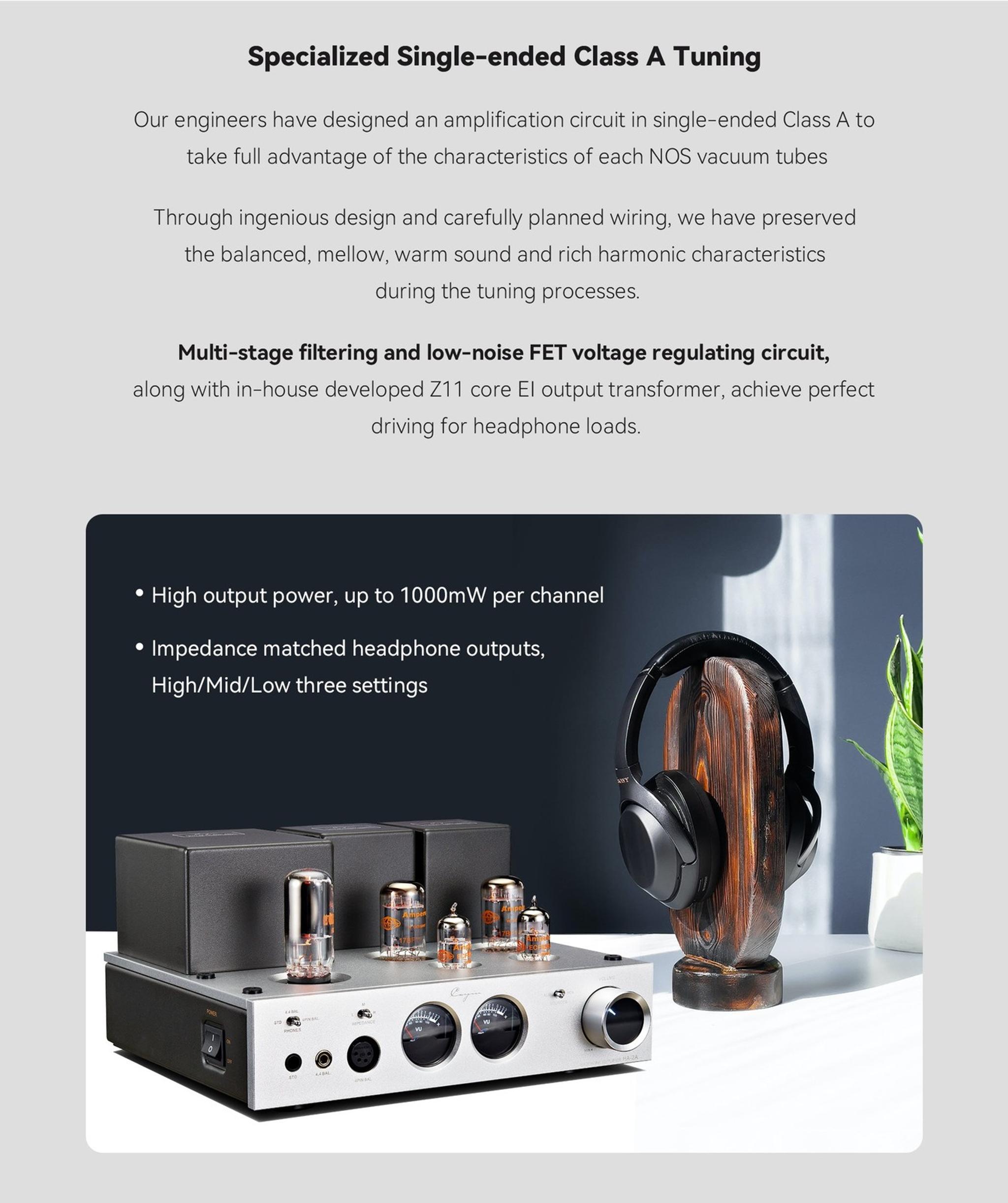 Cayin HA-2A Desktop Tube Headphone Amplifier thumbnail 4