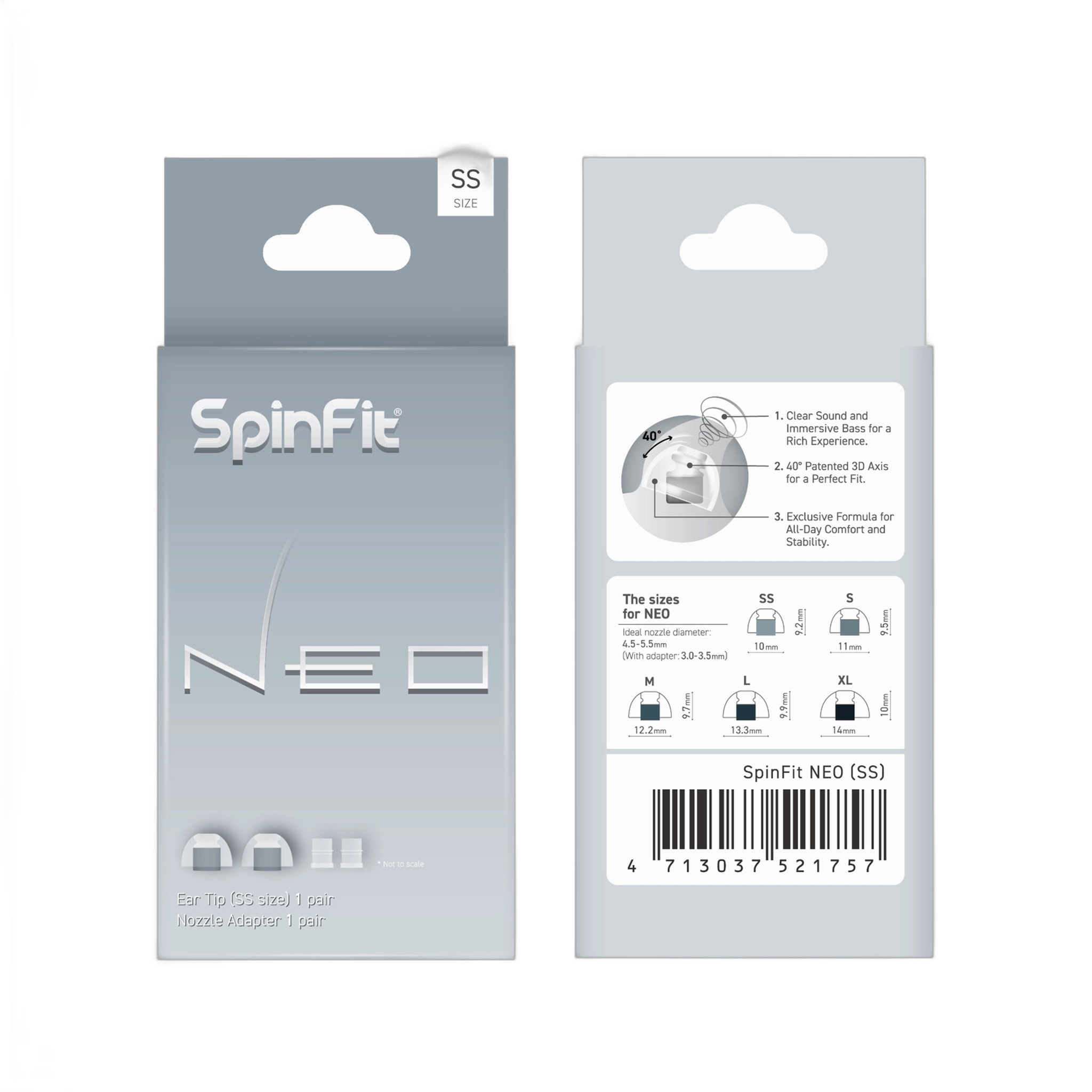SpinFit NEO | Premium Silicone Eartips - Image 1