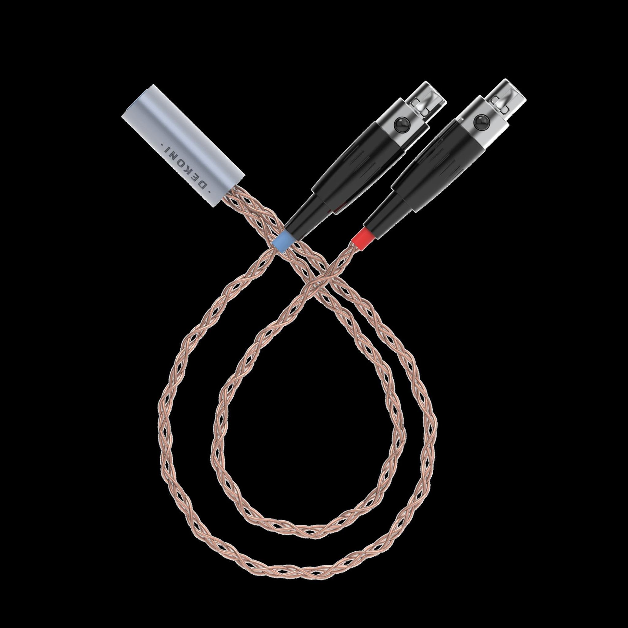 Dekoni Audio Ensemble 4-Pin XLR 52" PCUHD Cable with 4-pin Mini XLR Headphone Connectors thumbnail 3
