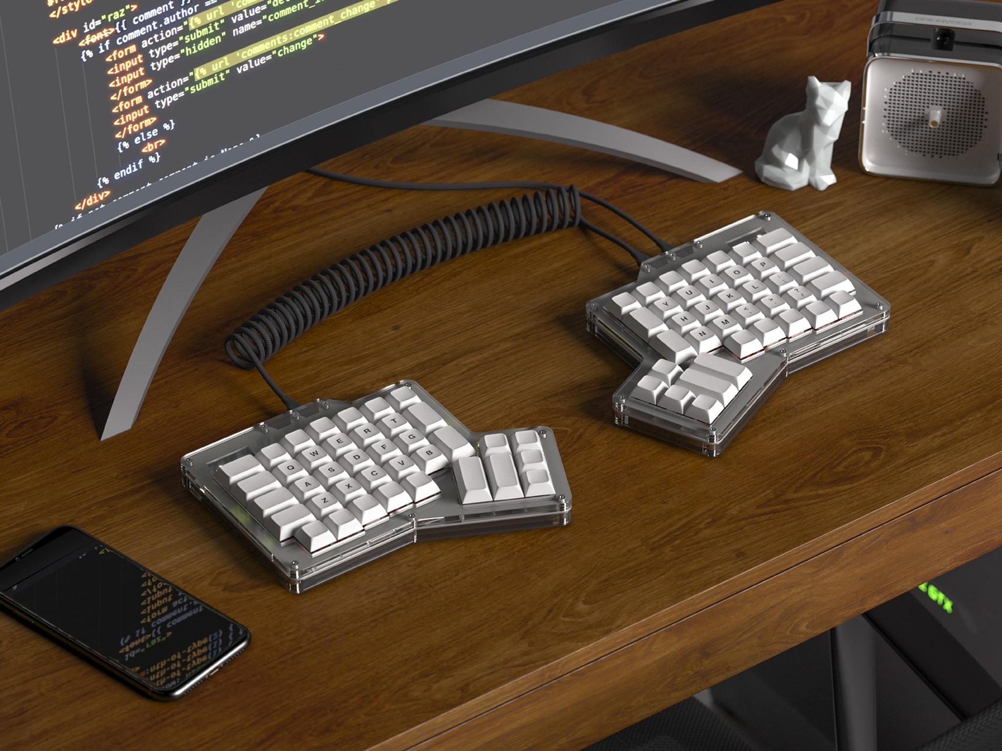 ErgoDox 76 "Hot Dox" V2 Mechanical Keyboard thumbnail 8