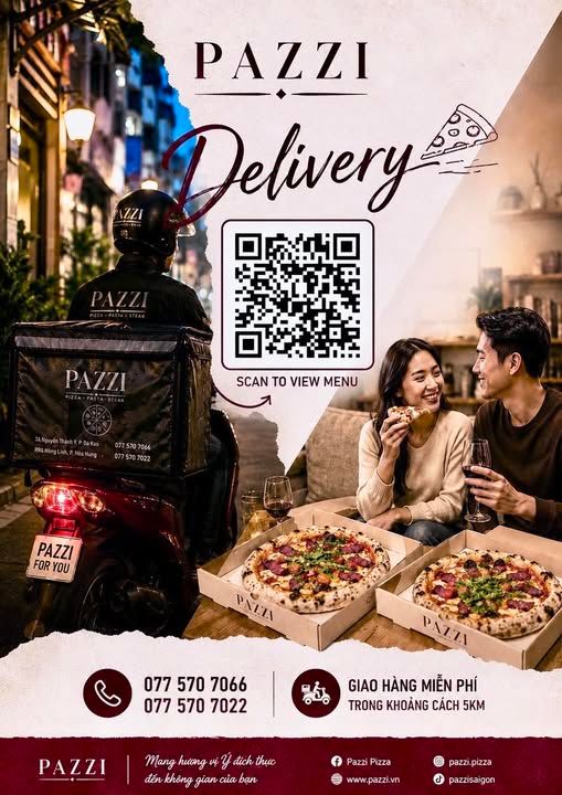 PAZZI DELIVERY: NÓNG HỔI, CHỈN CHU, GIAO LIỀN TAY!