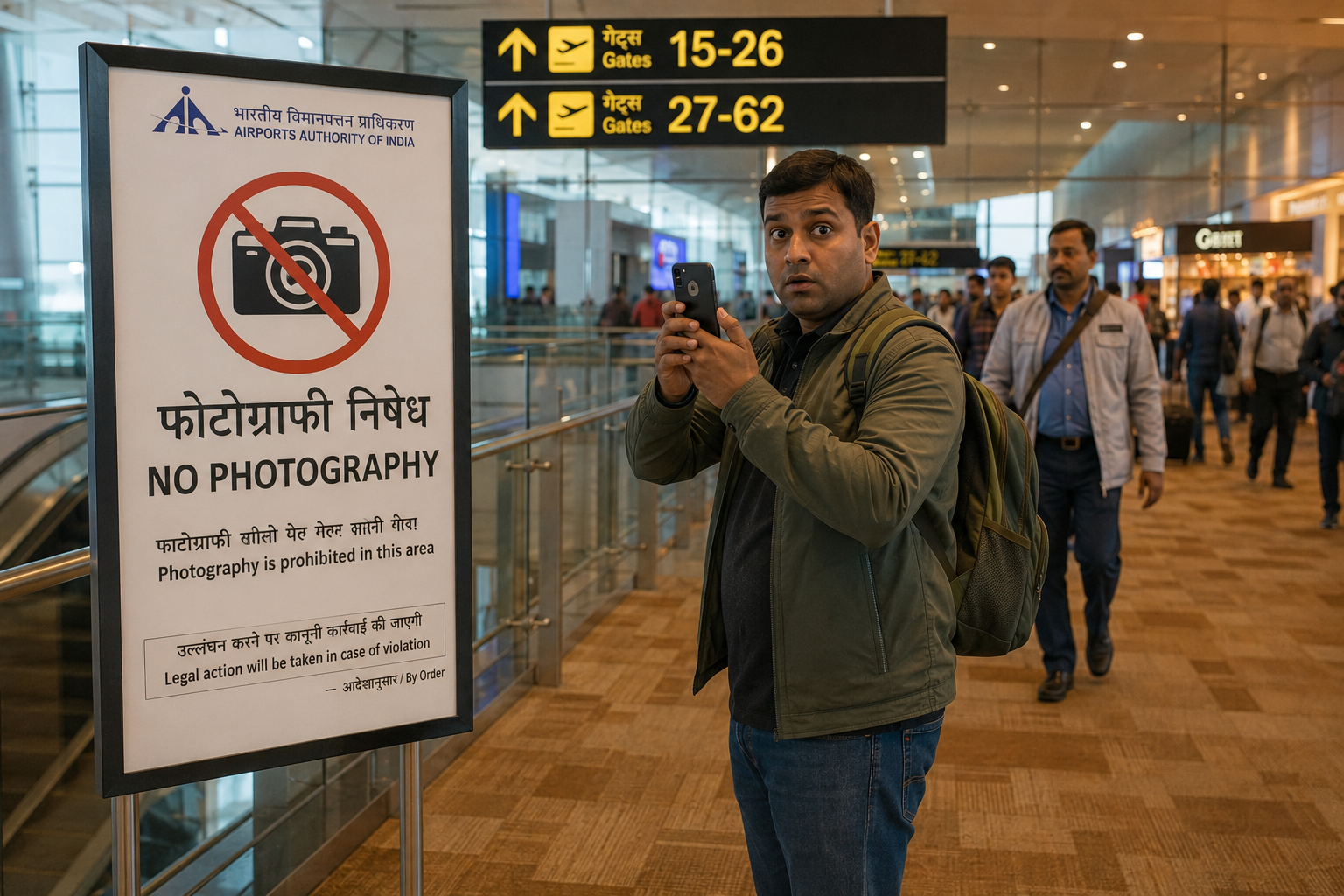 India Tightens Airport Filming Rules: UAE Travellers Risk Fines and No-Fly List Bans