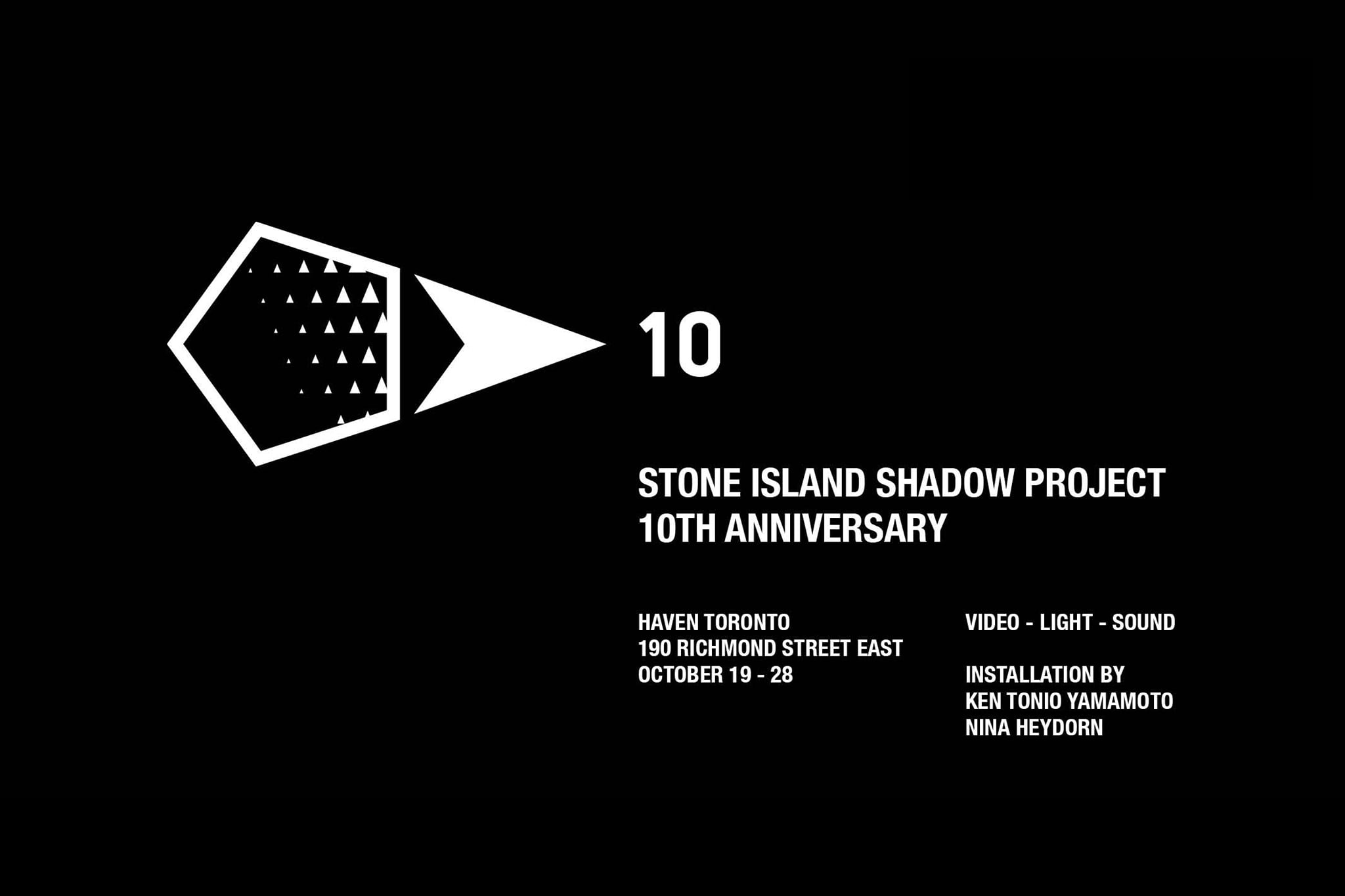 STONE ISLAND SHADOW PROJECT | 10 YEAR INSTALLATION | HAVEN