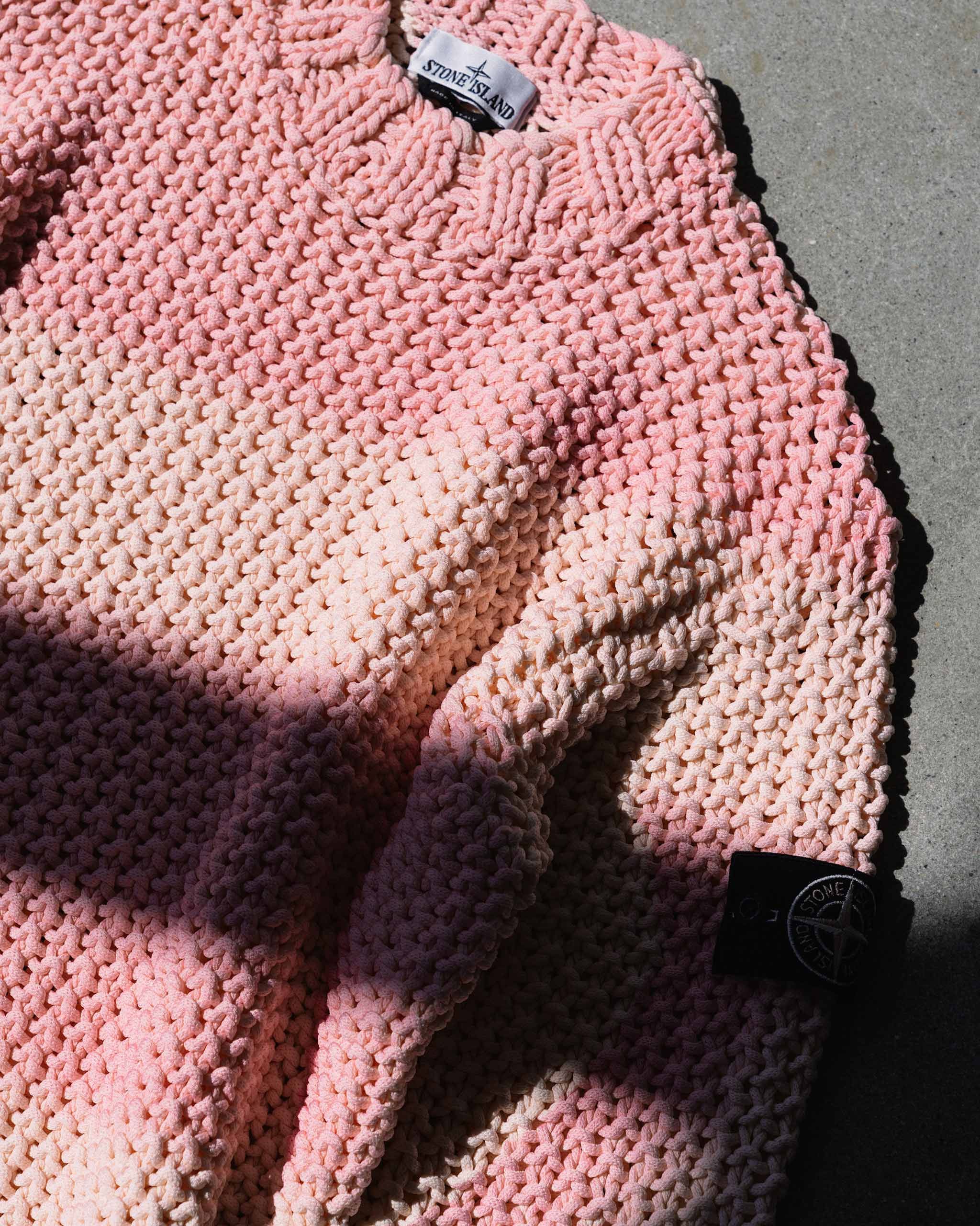 Stone Island's UV-Reactive Chain Stitch Sweater | HAVEN