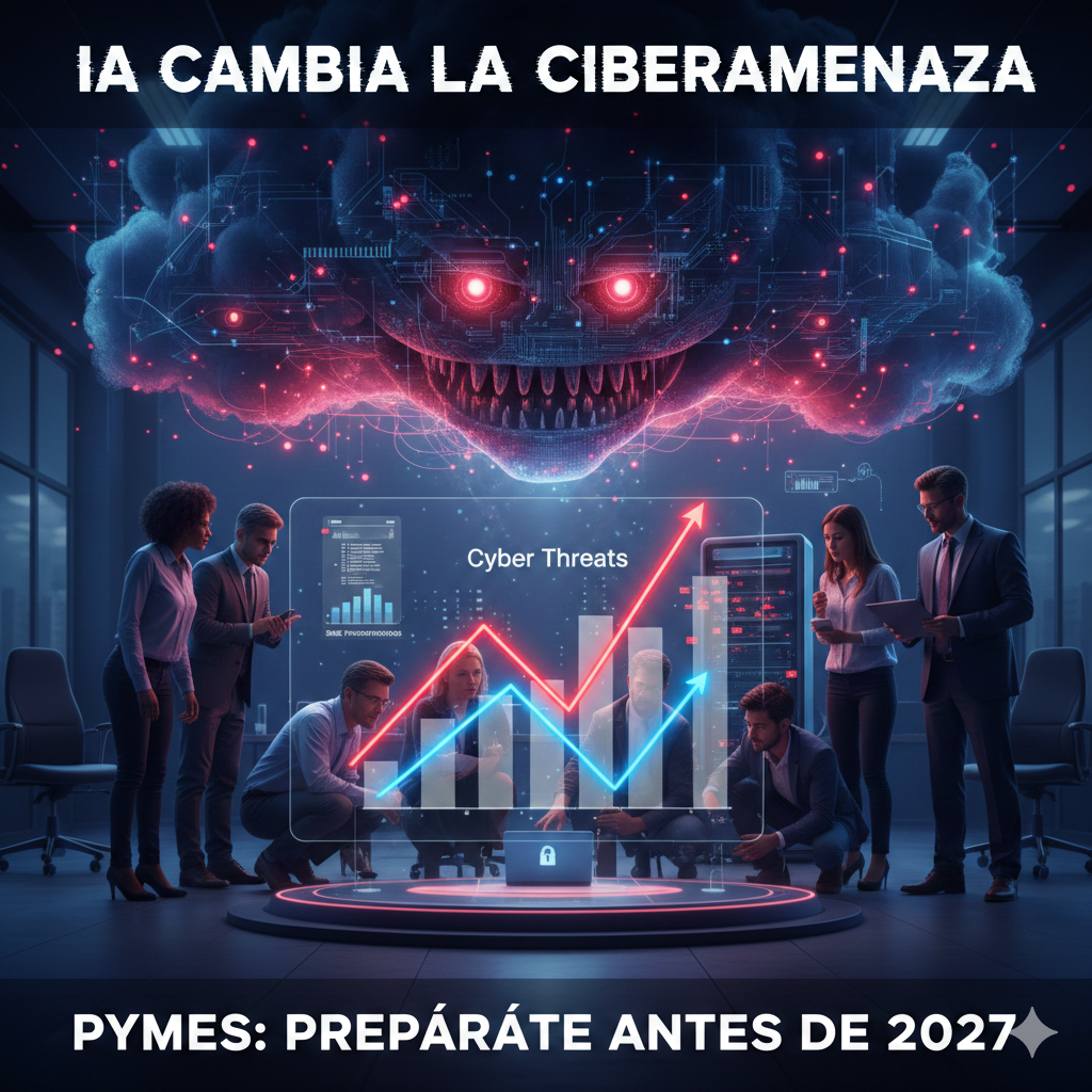 Cómo cambia la ciberamenaza con la IA y qué debe hacer una pyme antes de 2027