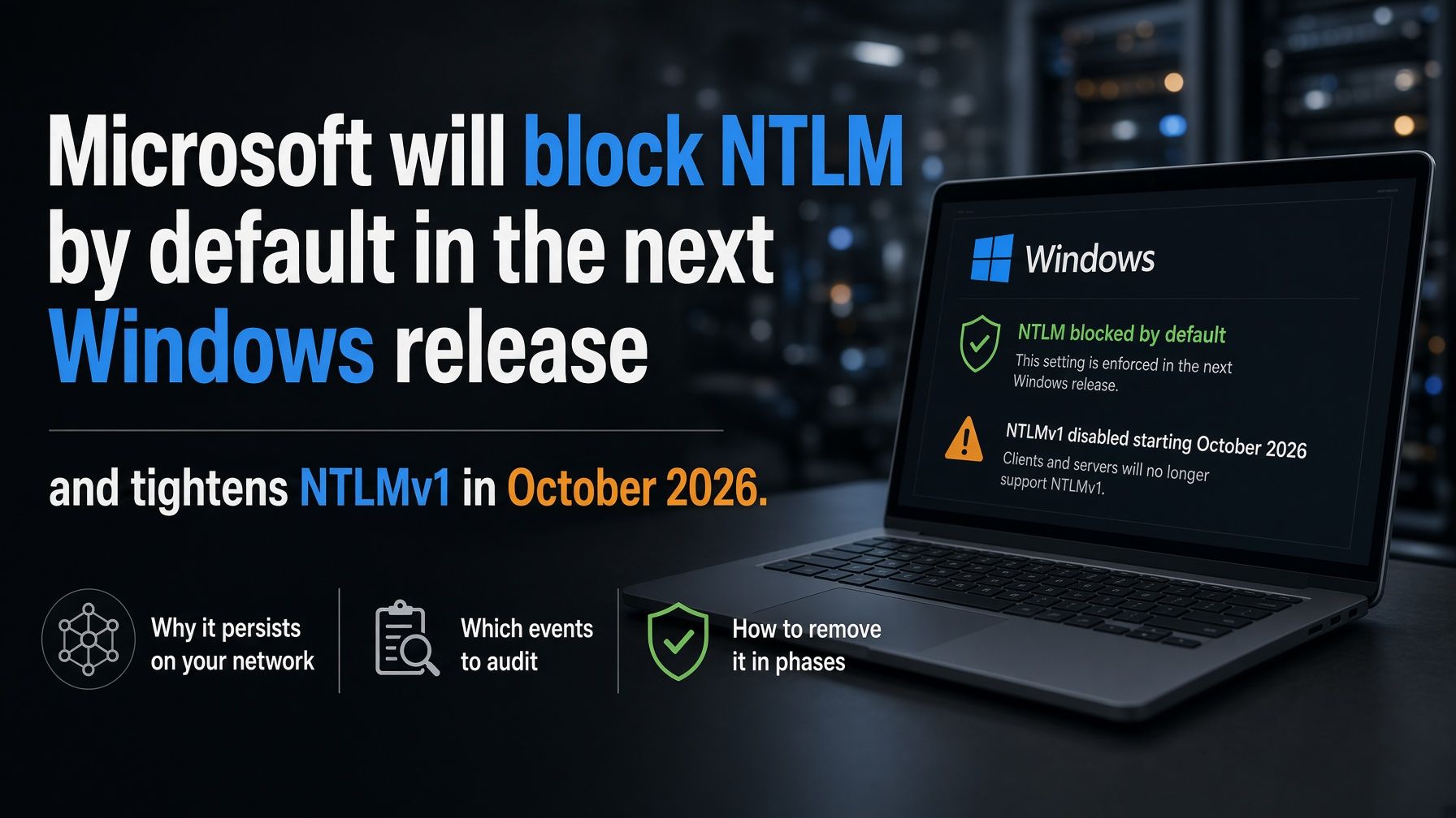 Microsoft bloqueará NTLM por defecto en la próxima versión de Windows