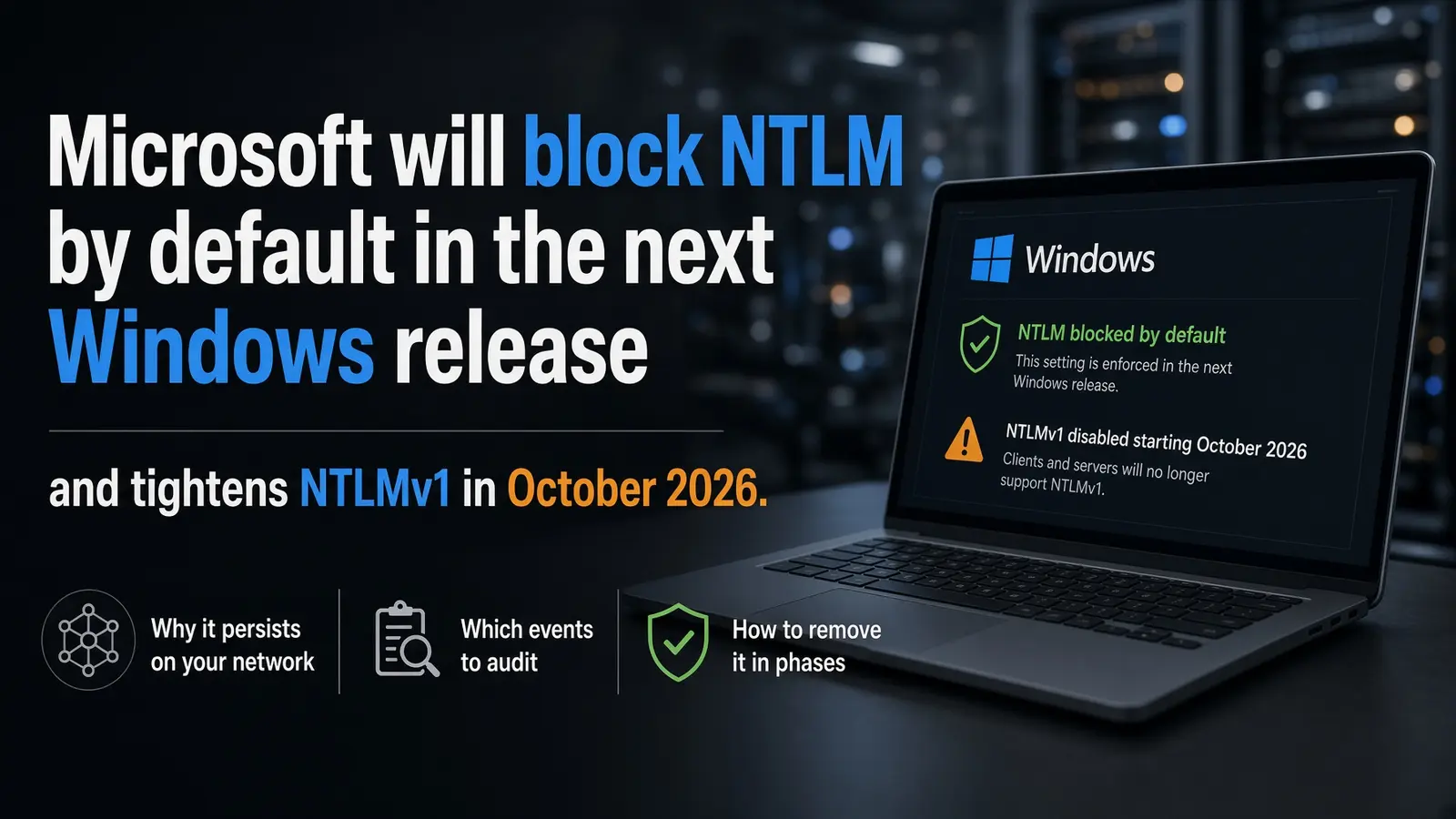 Microsoft will block NTLM by default in the next Windows release