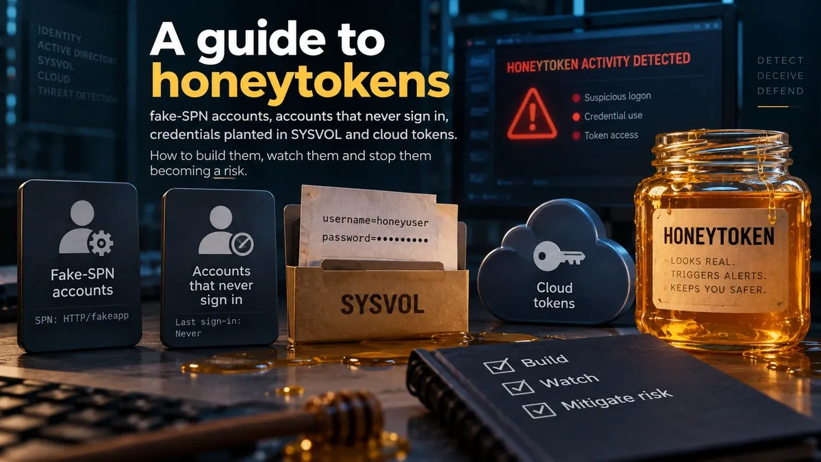 Honeytokens y cuentas señuelo en Active Directory y Entra ID: detectar al atacante antes de que se mueva