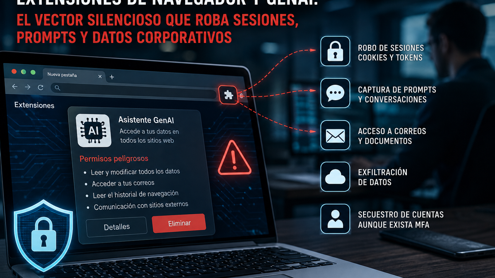 Extensiones de navegador y GenAI security
