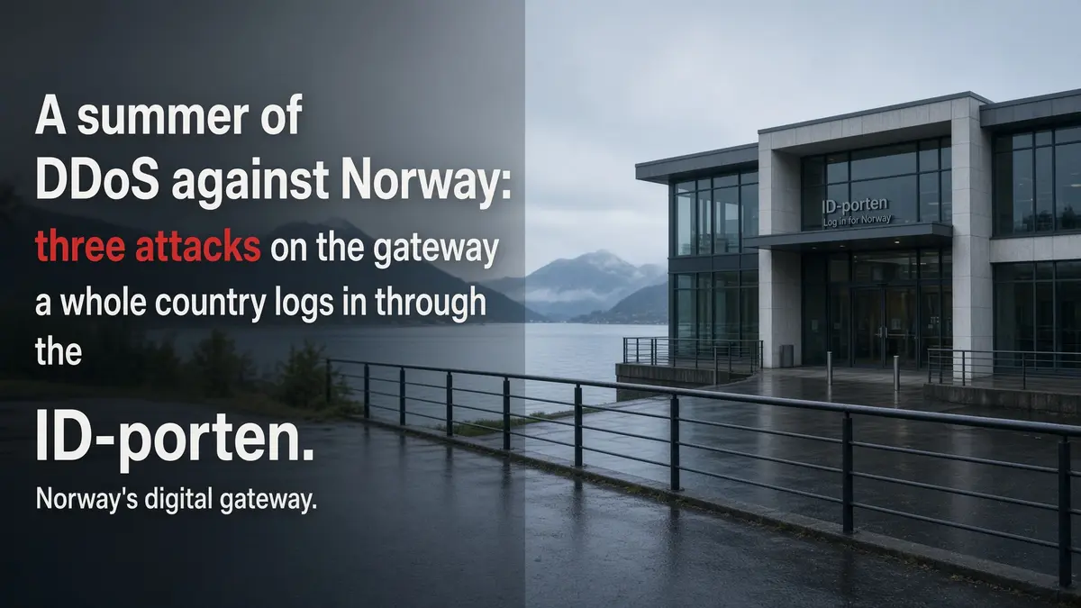El verano en que Noruega tuvo que pelear por iniciar sesión: tres DDoS contra su puerta de identidad