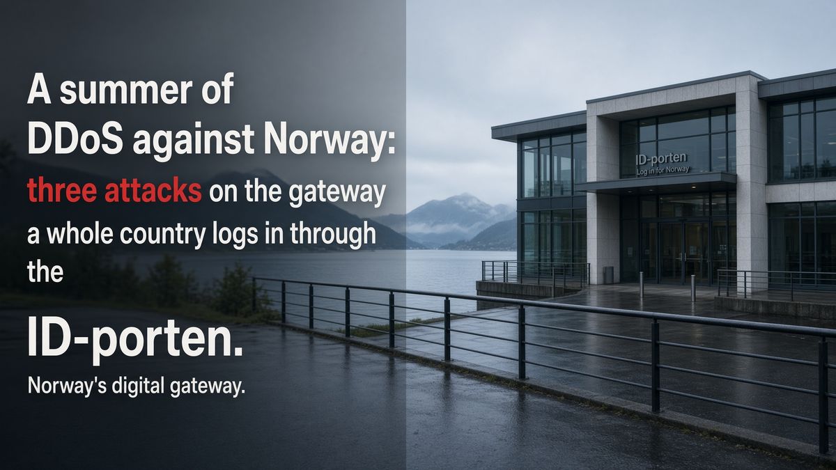 El verano en que Noruega tuvo que pelear por iniciar sesión: tres DDoS contra su puerta de identidad