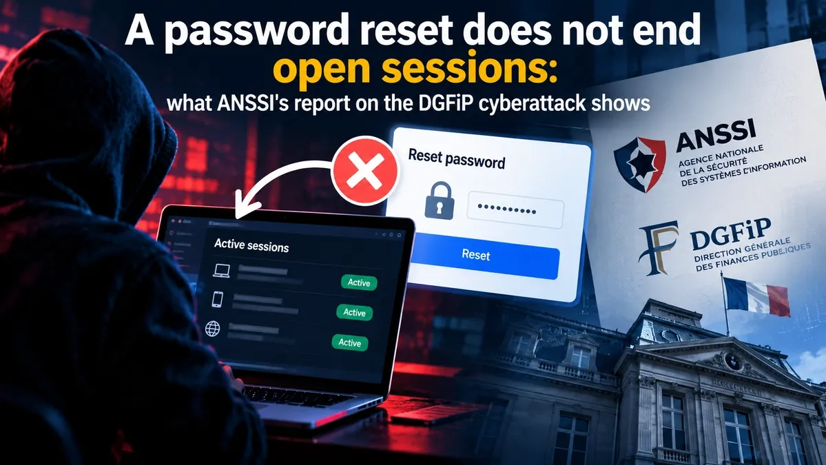 Cambiar la contraseña no cierra la sesión: el robo de datos de la DGFiP según el informe de la ANSSI