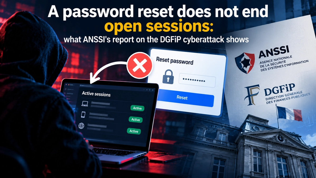 Cambiar la contraseña no cierra la sesión: el robo de datos de la DGFiP según el informe de la ANSSI