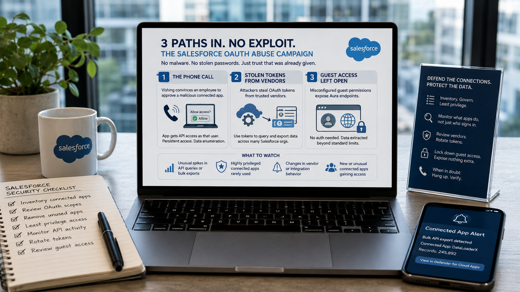 Robo de datos en Salesforce sin explotar un fallo