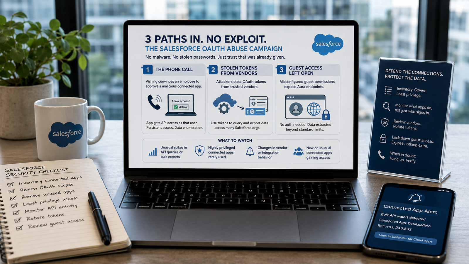 Robo de datos en Salesforce sin explotar un fallo