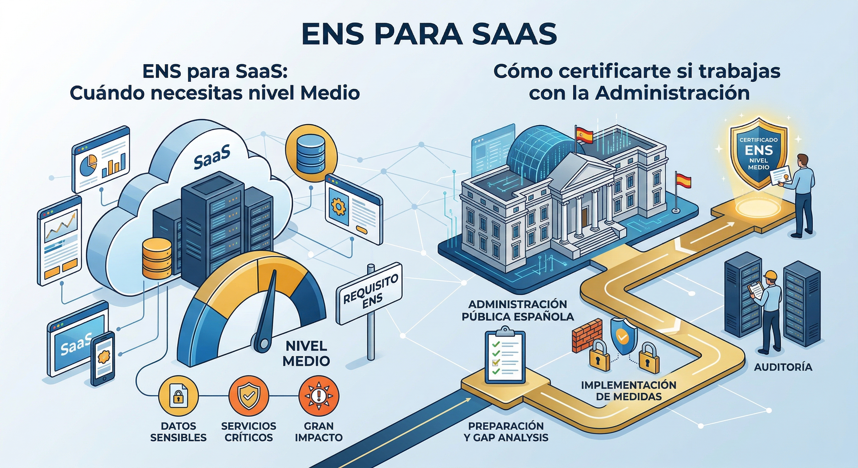 ENS para SaaS: cuándo necesitas nivel Medio y cómo certificarte si trabajas con la Administración