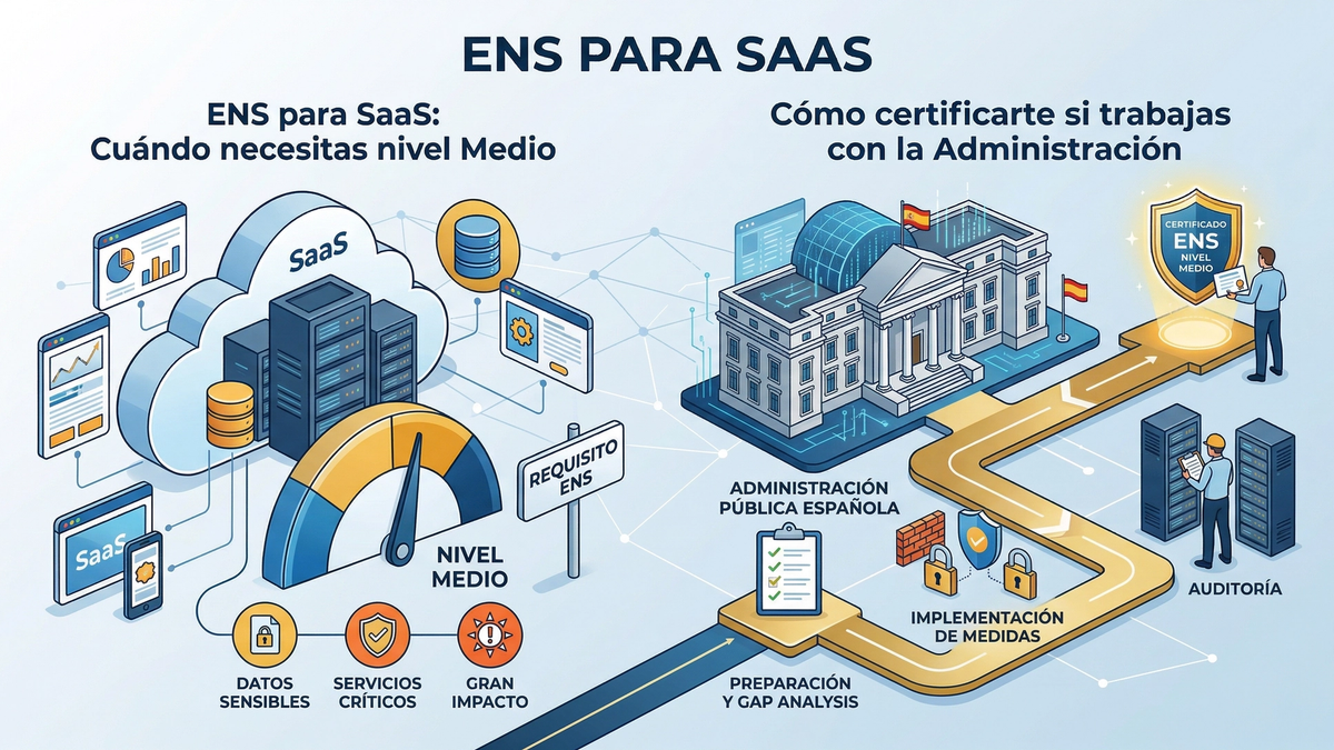 ENS para SaaS: cuándo necesitas nivel Medio y cómo certificarte si trabajas con la Administración