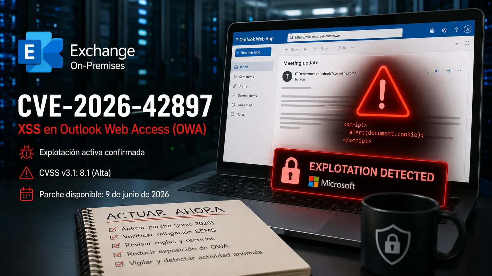 CVE-2026-42897: el zero-day de Exchange Server