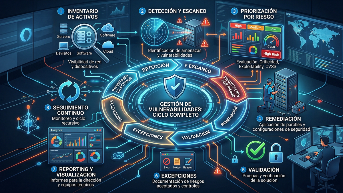 Gestión de vulnerabilidades: qué incluye de verdad y por qué a muchas empresas les cuesta mantenerla bajo control