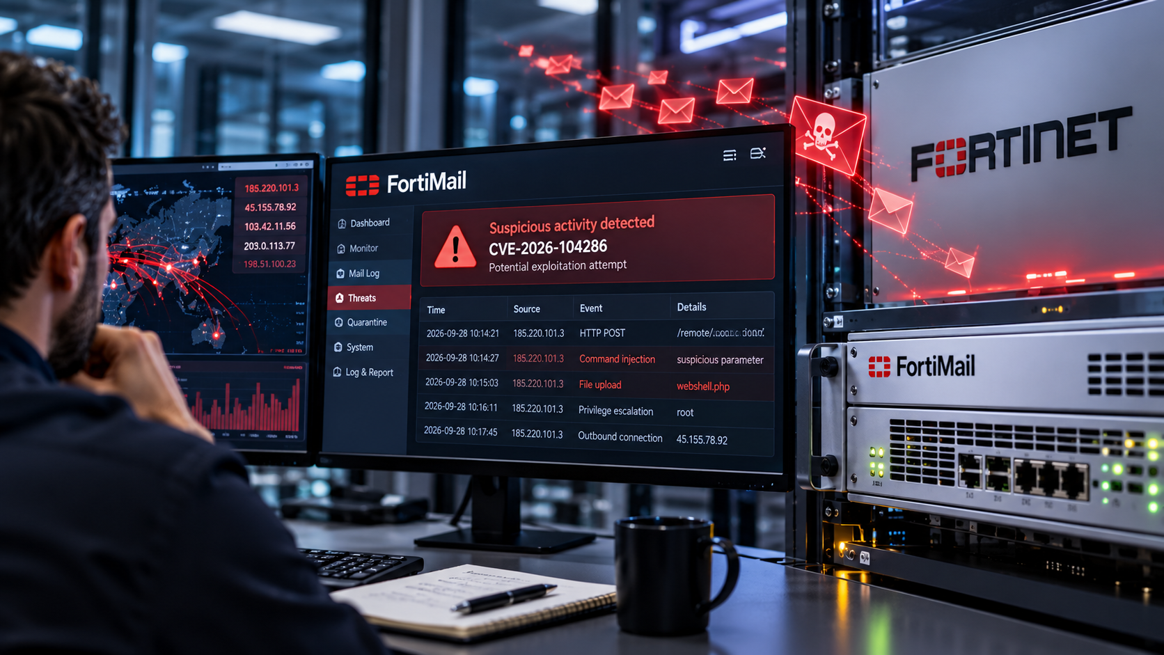Vulnerabilidad zero-day en FortiMail (CVE-2026-104286)
