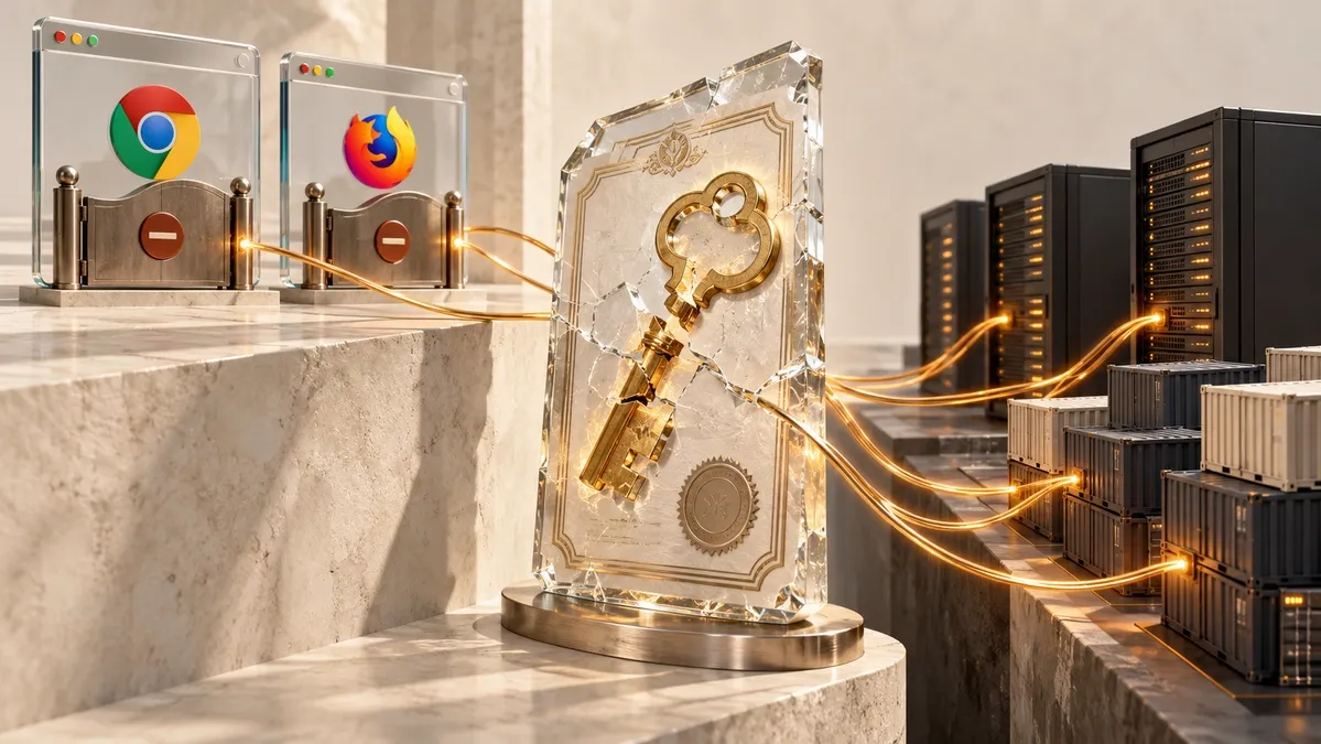 Chrome and Firefox blocked eMudhra's weak CA keys within hours. Servers and containers are another matter