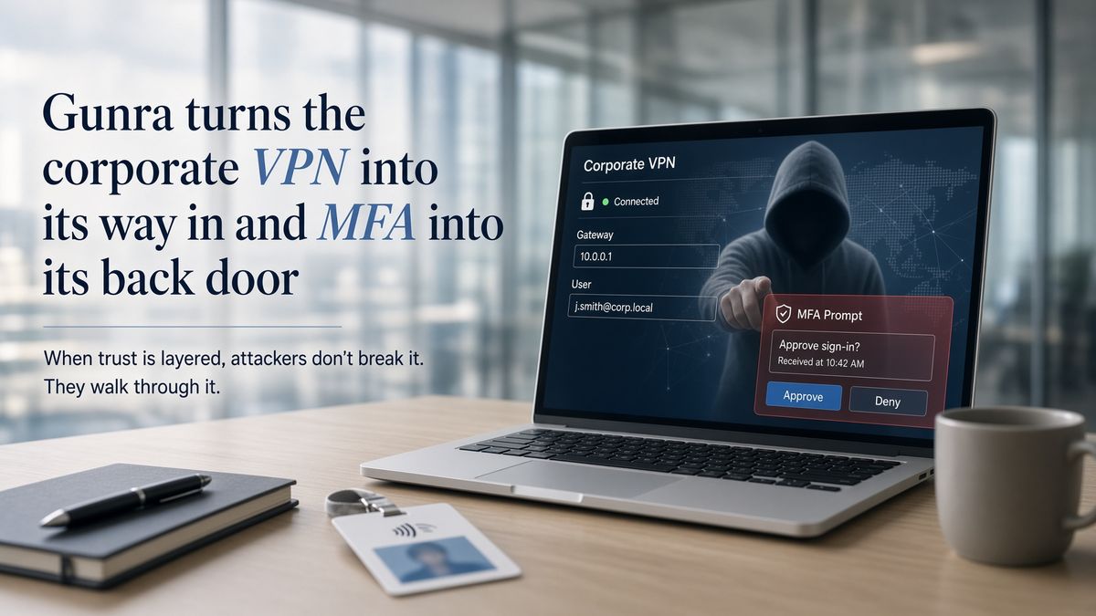 Gunra convierte tu VPN en su puerta de entrada y tu MFA en su puerta trasera