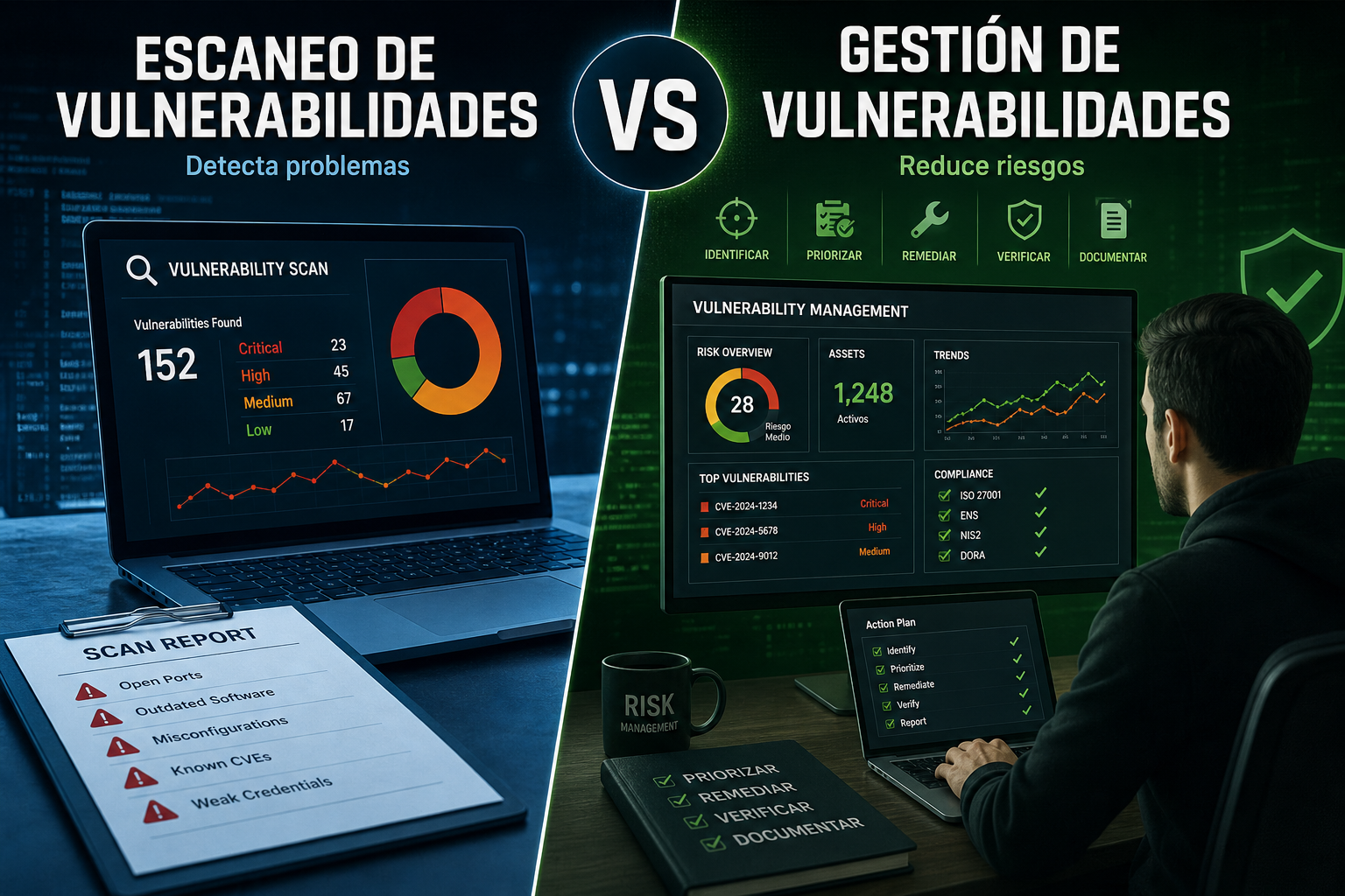 Escaneo de vulnerabilidades vs gestión de vulnerabilidades: por qué ya no basta con pasar un scanner