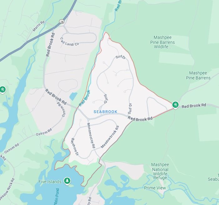 Seabrook service area map