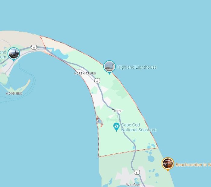 Truro service area map