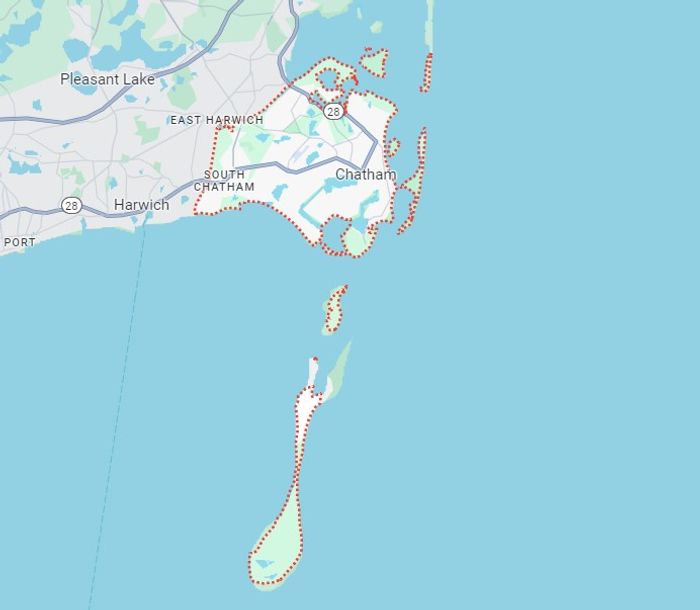 Chatham service area map