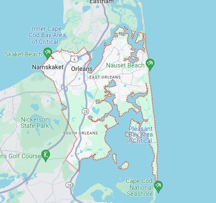 Orleans service area map