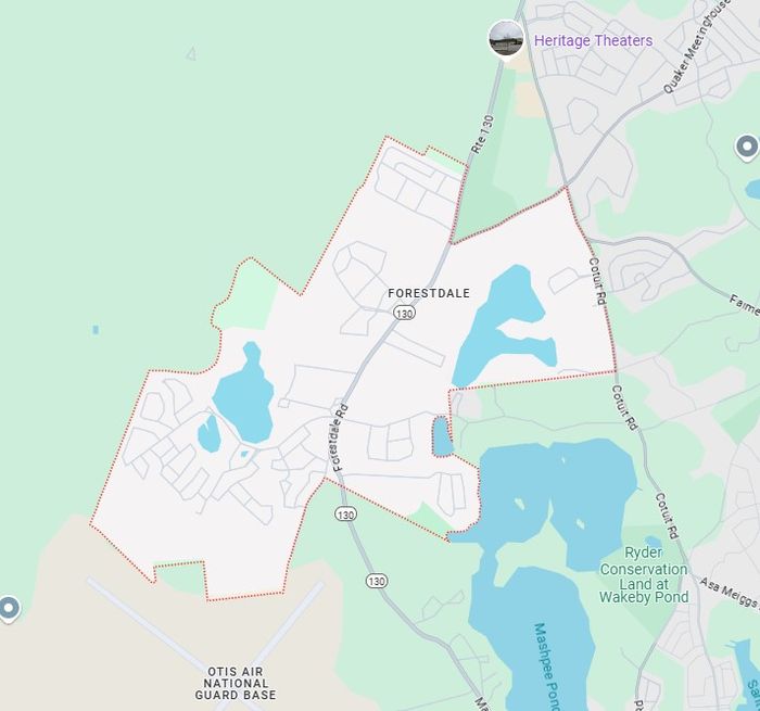 Forestdale service area map
